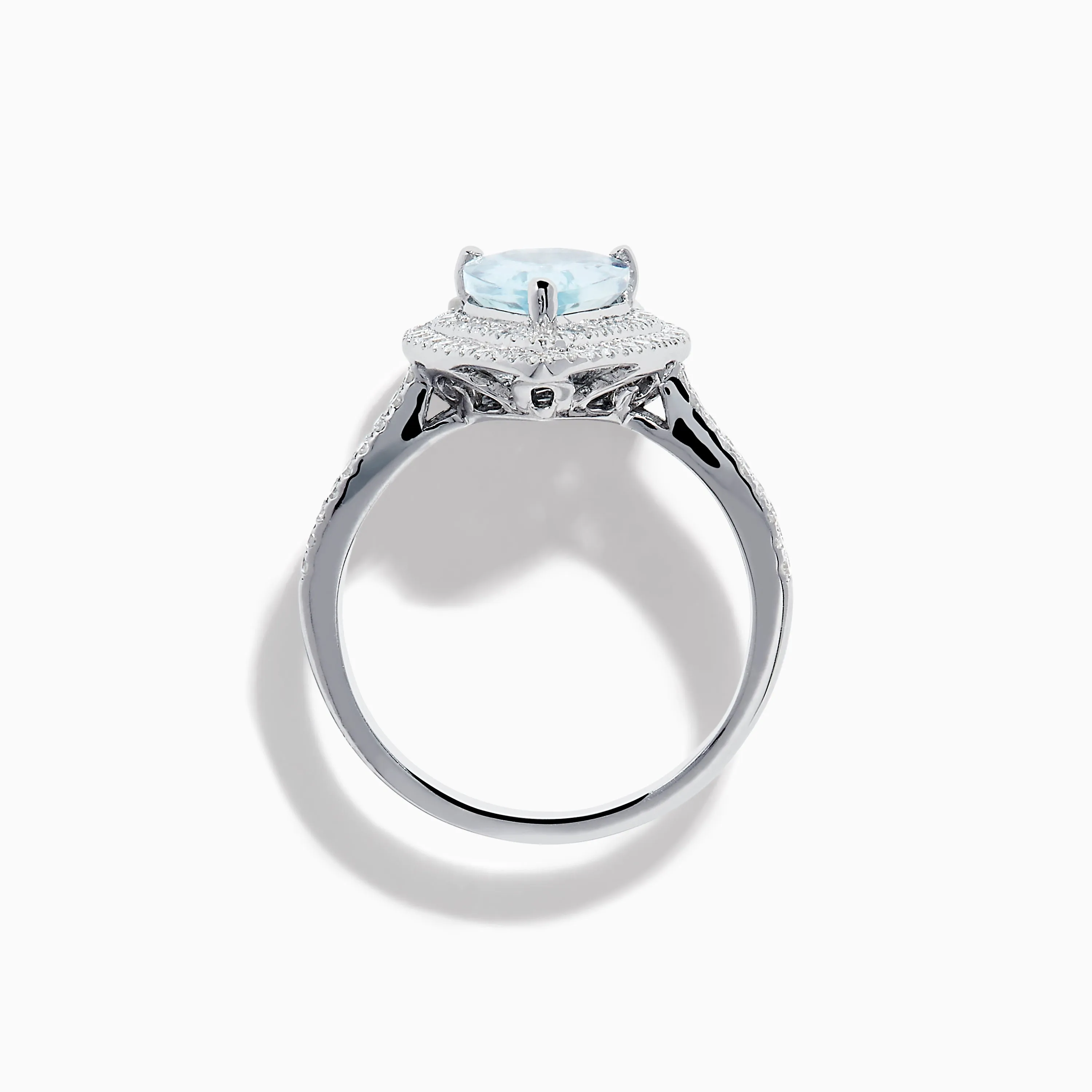 Aquarius 14K White Gold Aquamarine and Diamond Cocktail Ring sold by Effy product image thumbnail 3
