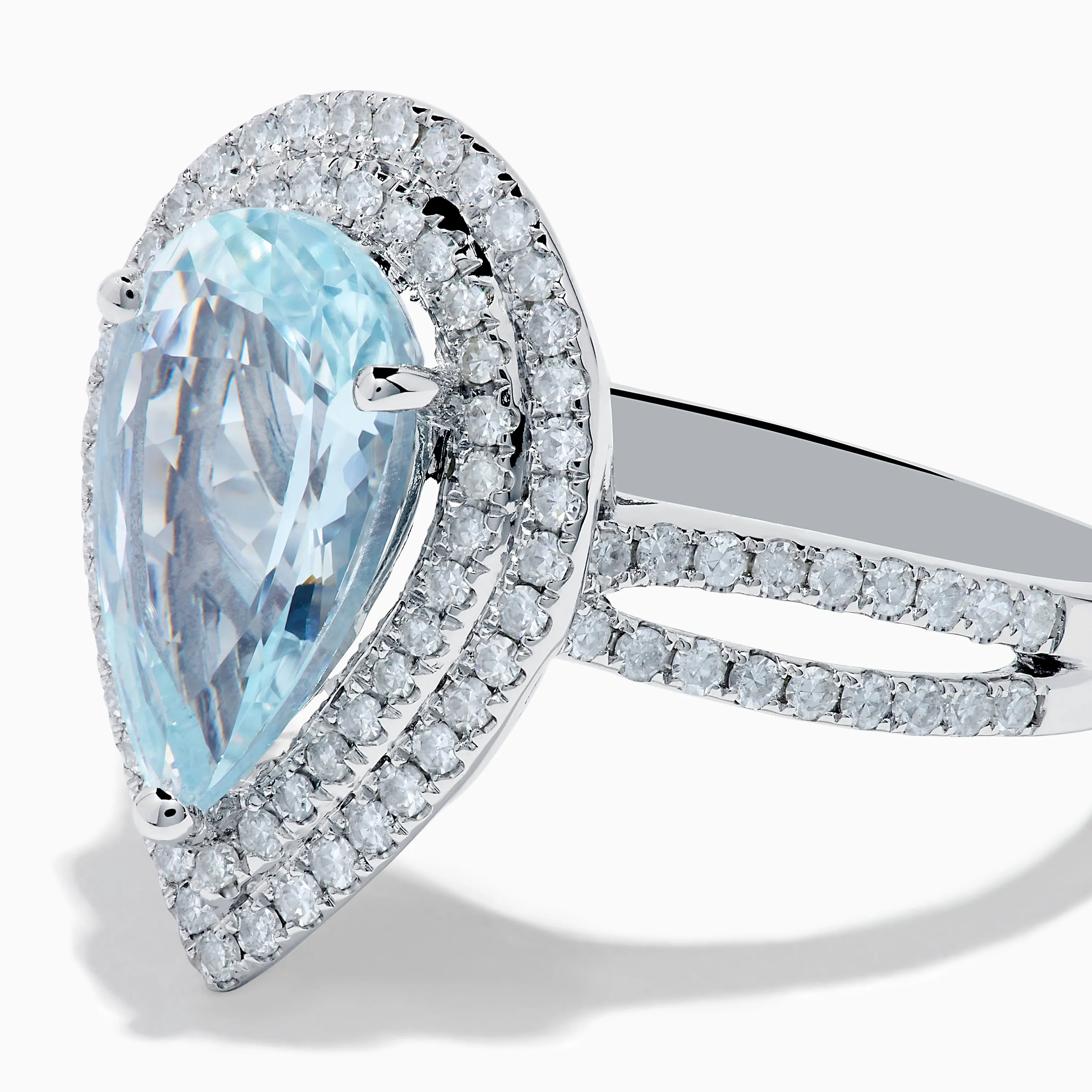 Aquarius 14K White Gold Aquamarine and Diamond Cocktail Ring sold by Effy product image thumbnail 2