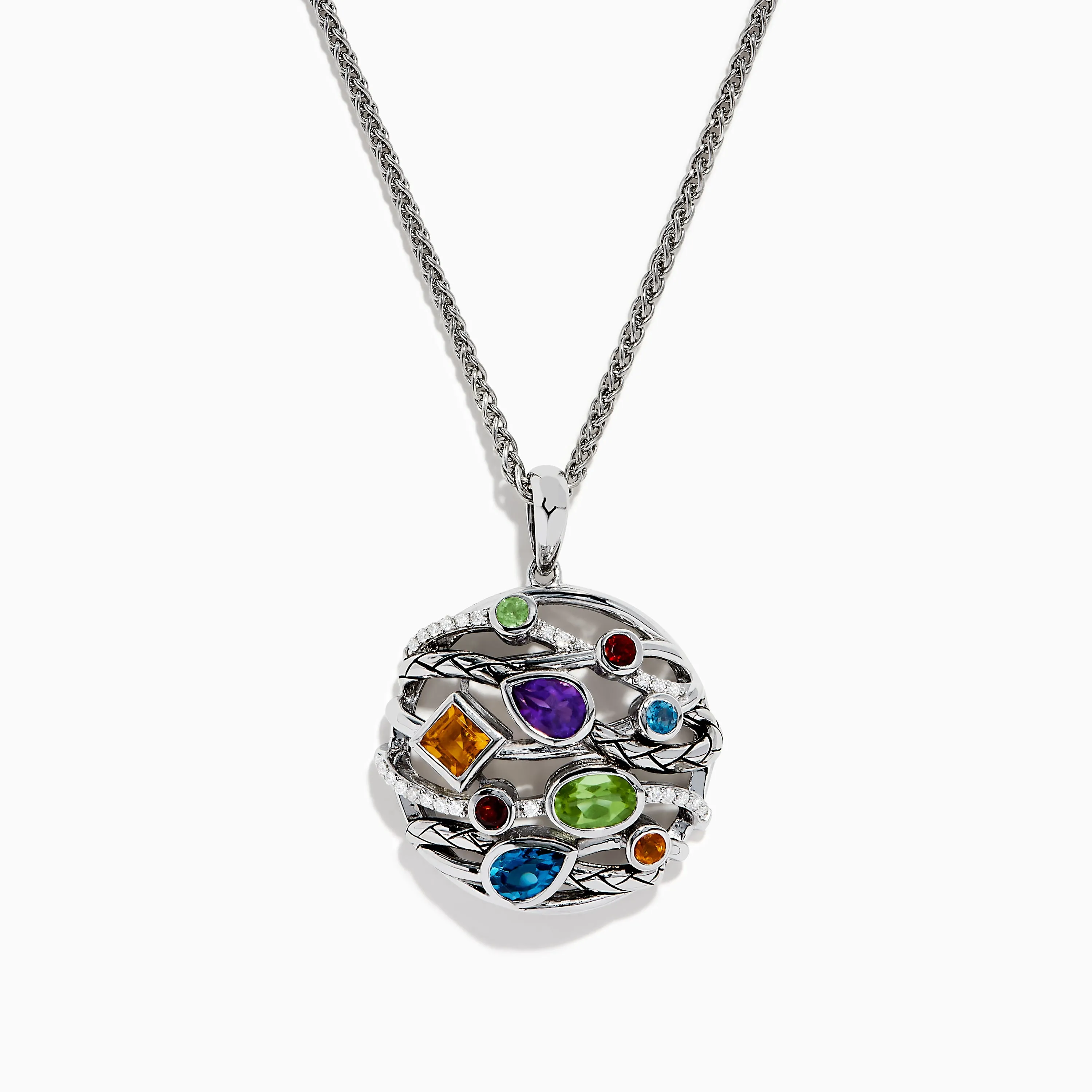 Mosaic 925 Sterling Silver Diamond sold by Effy