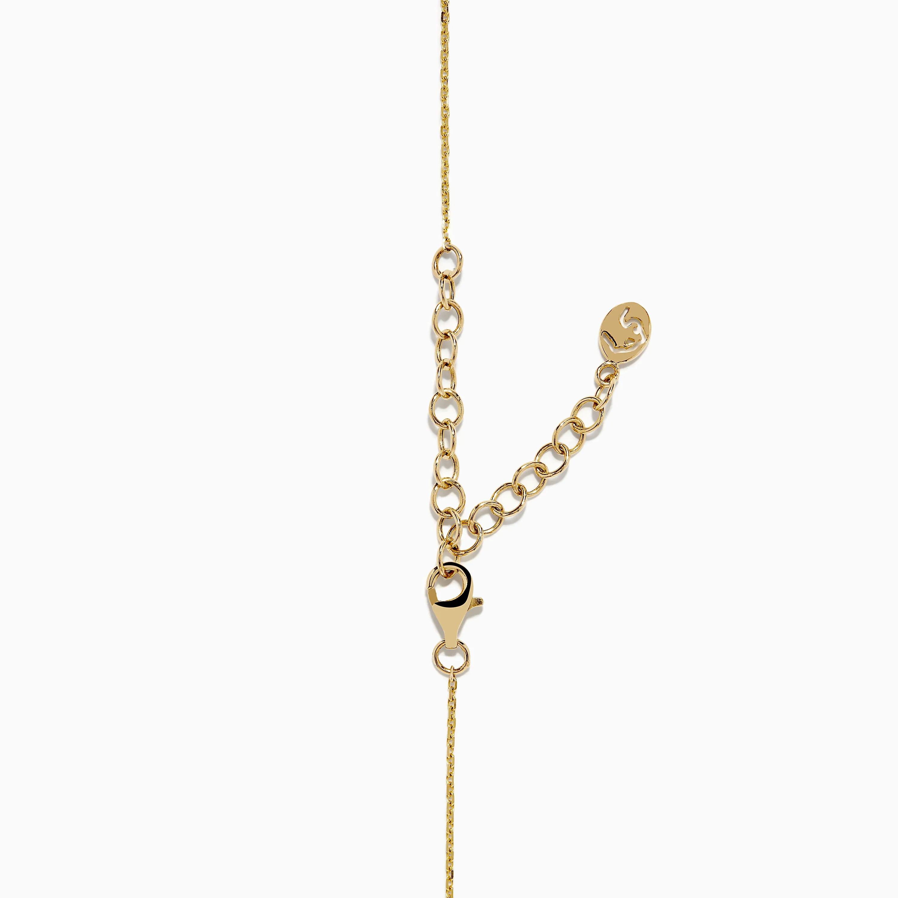 Mosaic 14K Yellow Gold Multi Color Gemstone and Diamond Collar Bone Bar Necklace sold by Effy product image thumbnail 5