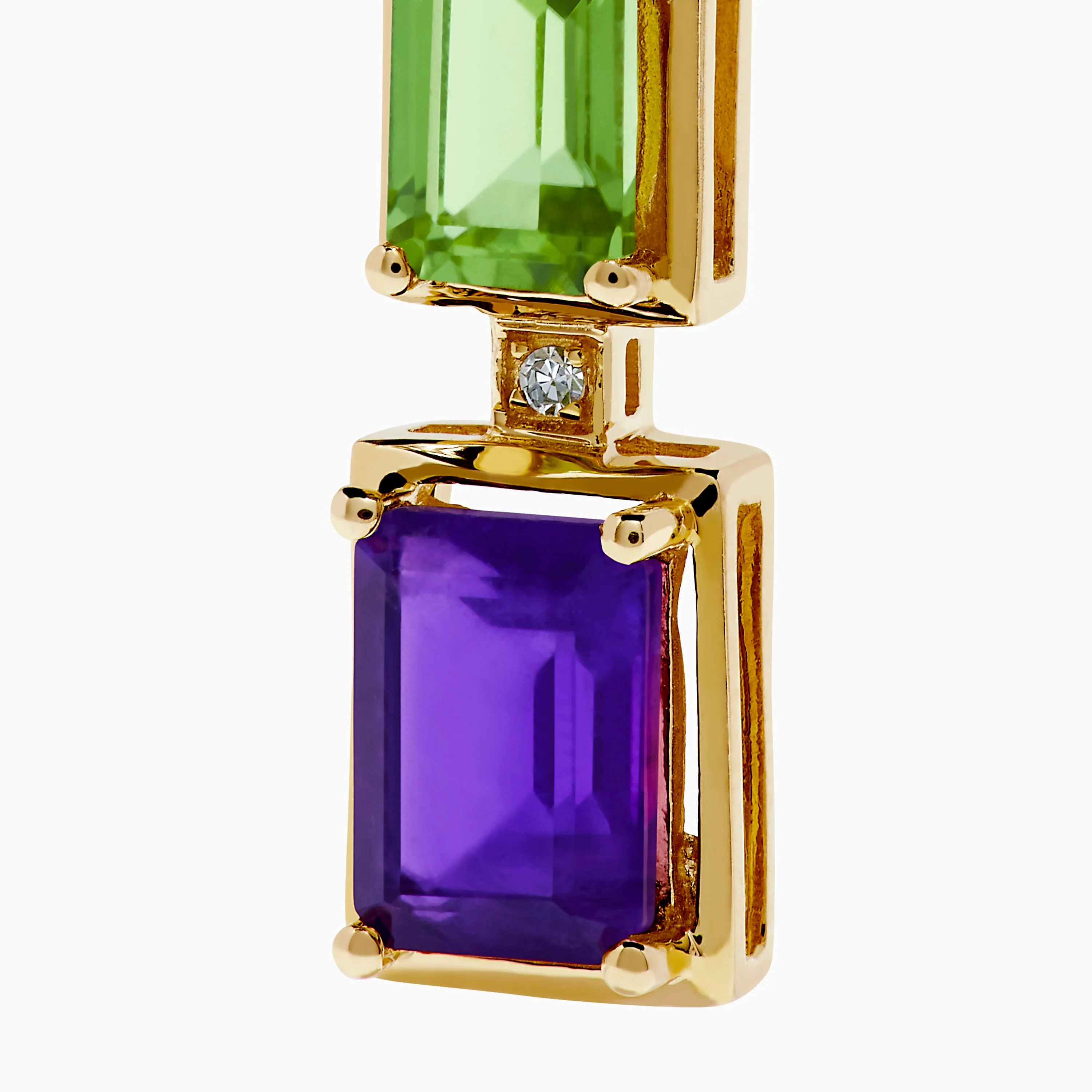 Mosaic 14K Yellow Gold Multi Gemstone and Diamond Drop Earrings sold by Effy product image thumbnail 2