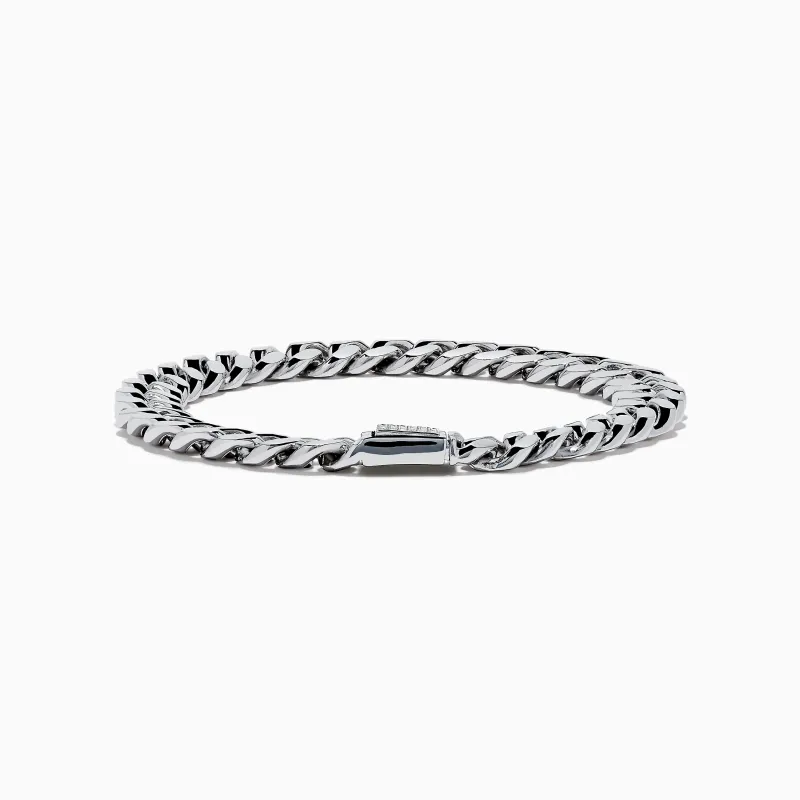 Men's 925 Sterling Silver Diamond Chain Bracelet sold by Effy