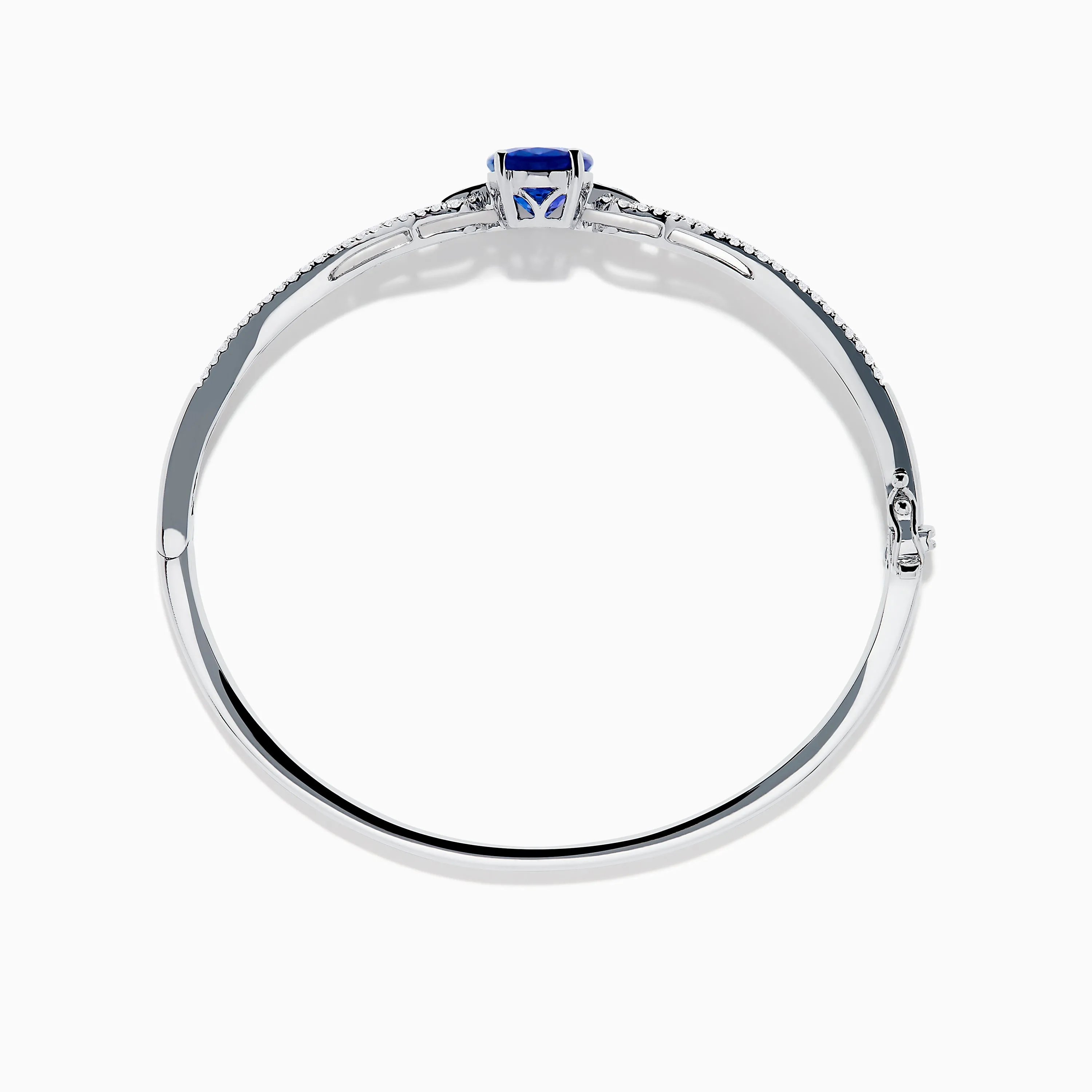 14K White Gold Tanzanite and Diamond Bangle sold by Effy product image thumbnail 3
