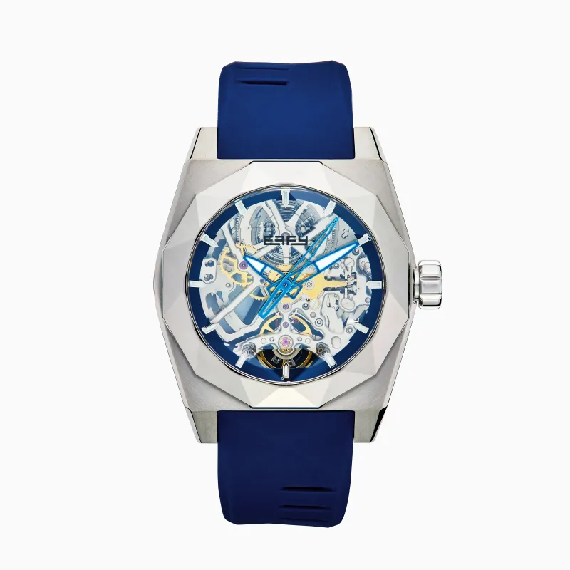 42MM Swiss Made Titanium Automatic Skeleton Watch sold by Effy