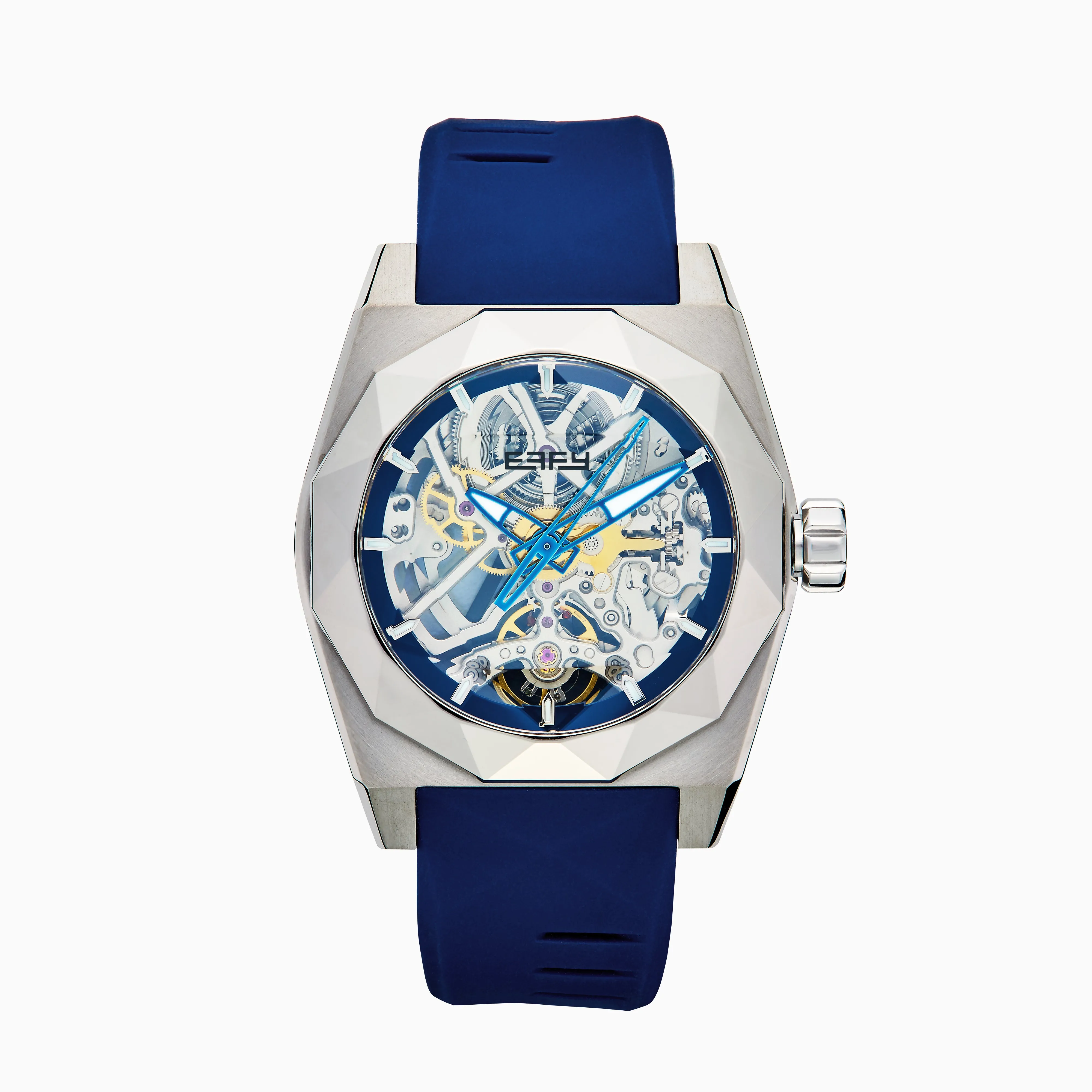 42MM Swiss Made Titanium Automatic Skeleton Watch sold by Effy