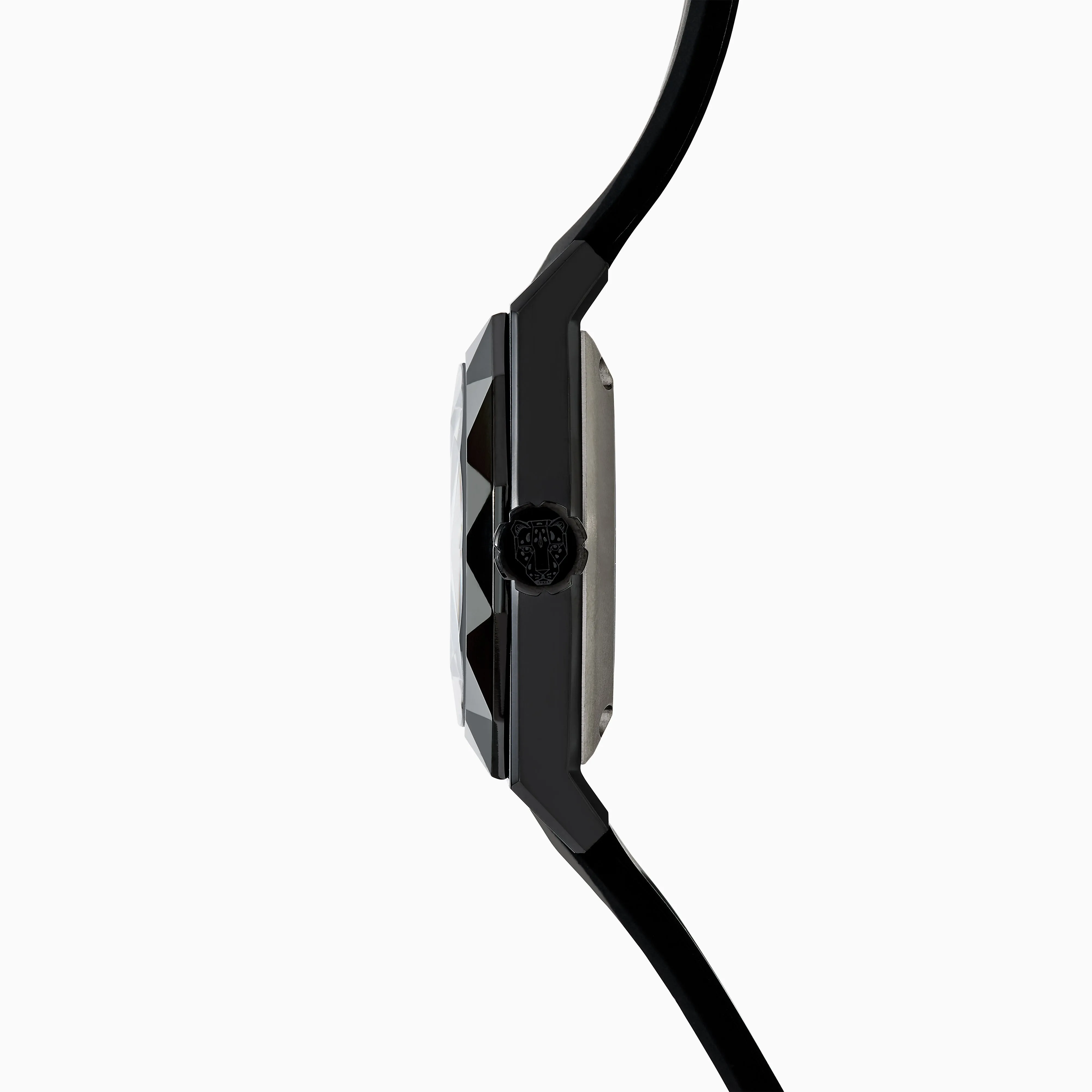 42MM Swiss Made Black PVD Titanium and Silicone Automatic Skeleton Watch sold by Effy product image thumbnail 3