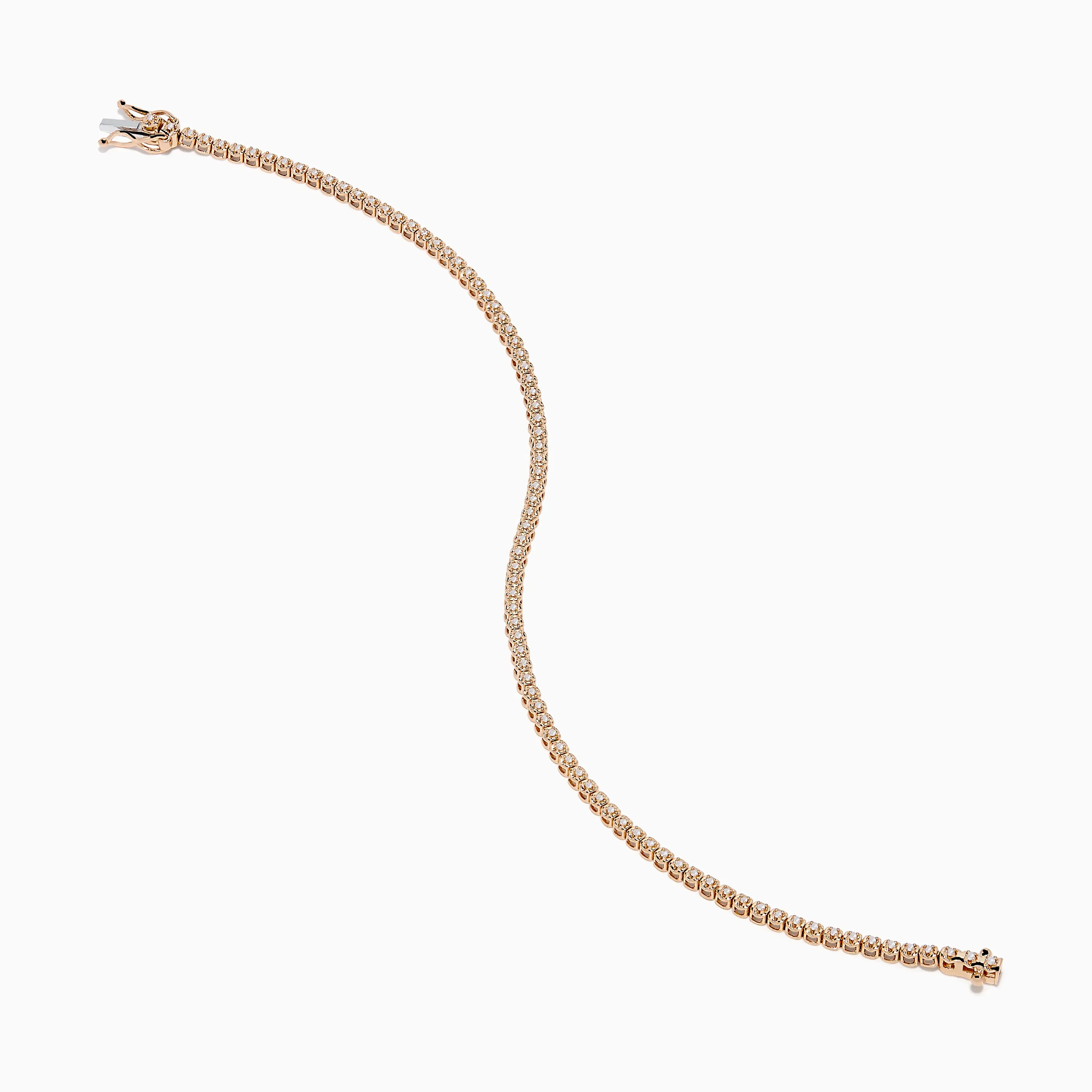 14K Rose Gold 0.25 Ct. Diamond Tennis Bracelet sold by Effy product image thumbnail 2