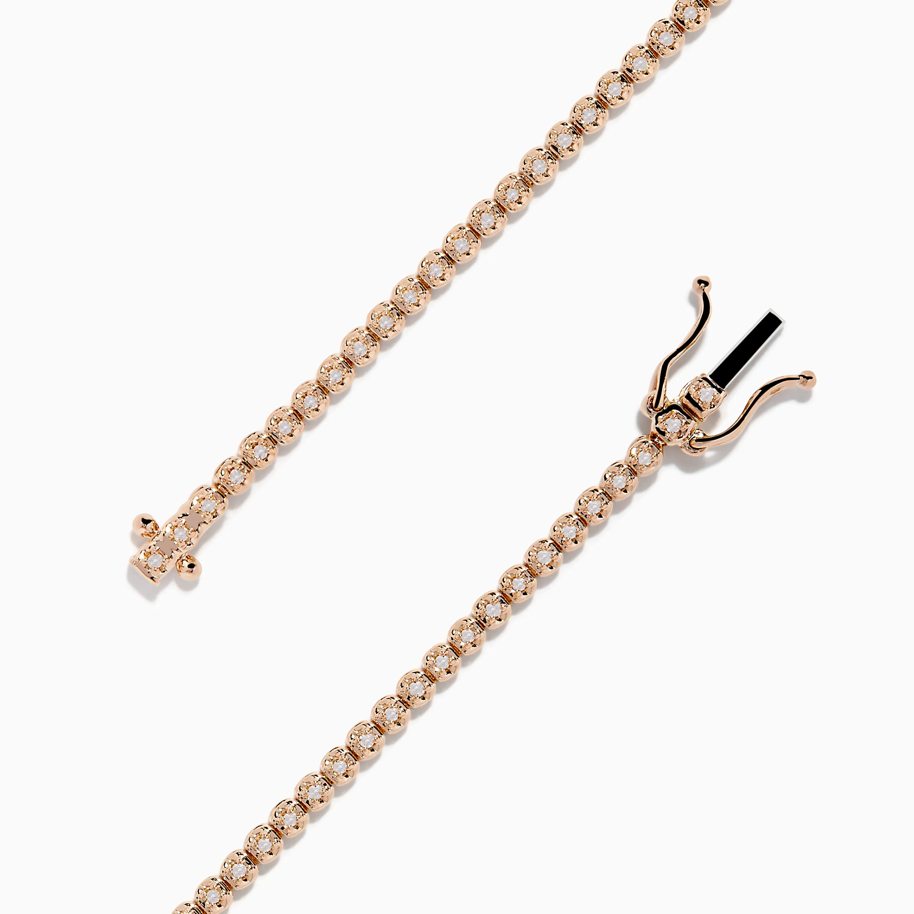 14K Rose Gold 0.25 Ct. Diamond Tennis Bracelet sold by Effy product image thumbnail 4