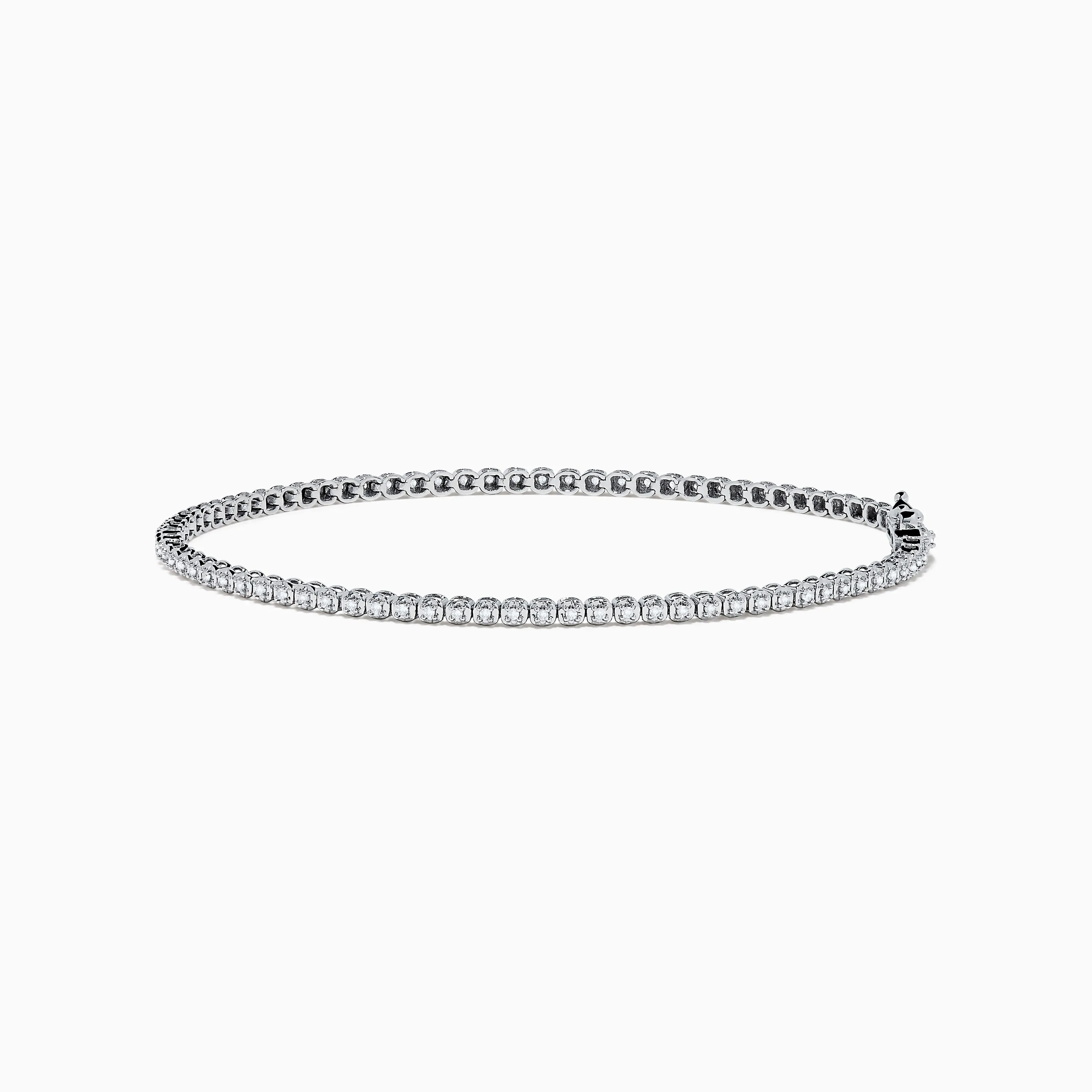 14K White Gold 0.25 Ct. Diamond Tennis Bracelet sold by Effy
