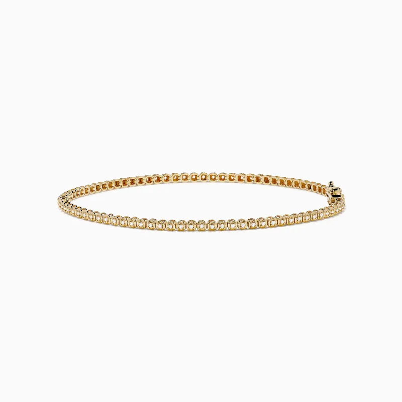 14K Yellow Gold 0.25 Ct. Diamond Tennis Bracelet sold by Effy