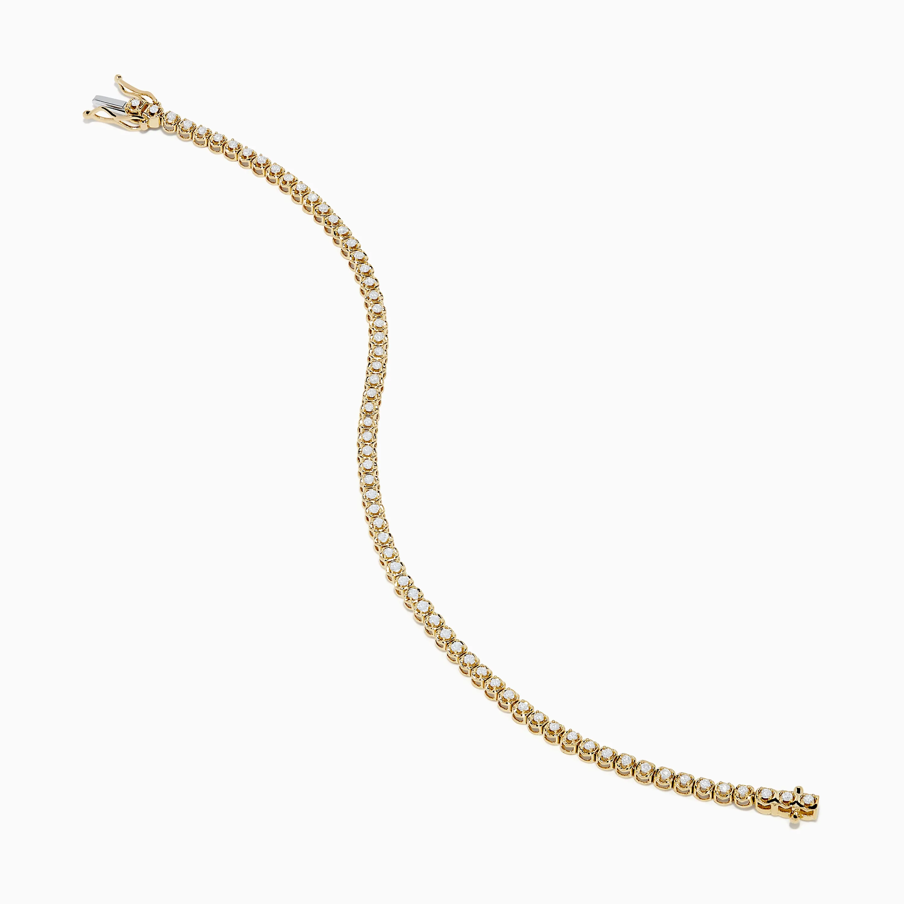 14K Yellow Gold 1.0 Ct. Diamond Tennis Bracelet sold by Effy product image thumbnail 2