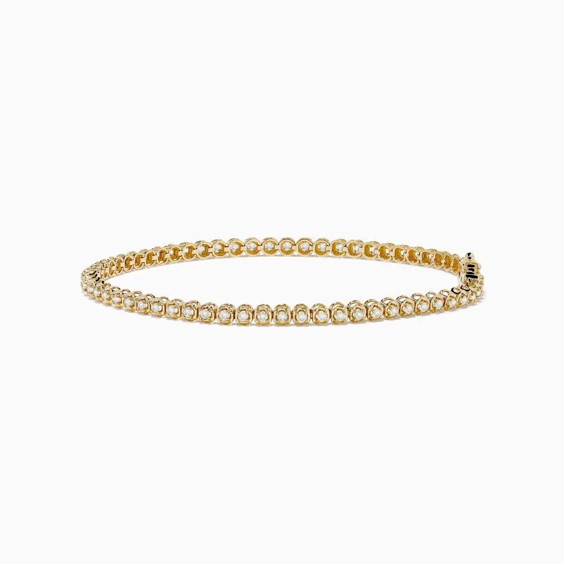 14K Yellow Gold 1.0 Ct. Diamond Tennis Bracelet sold by Effy