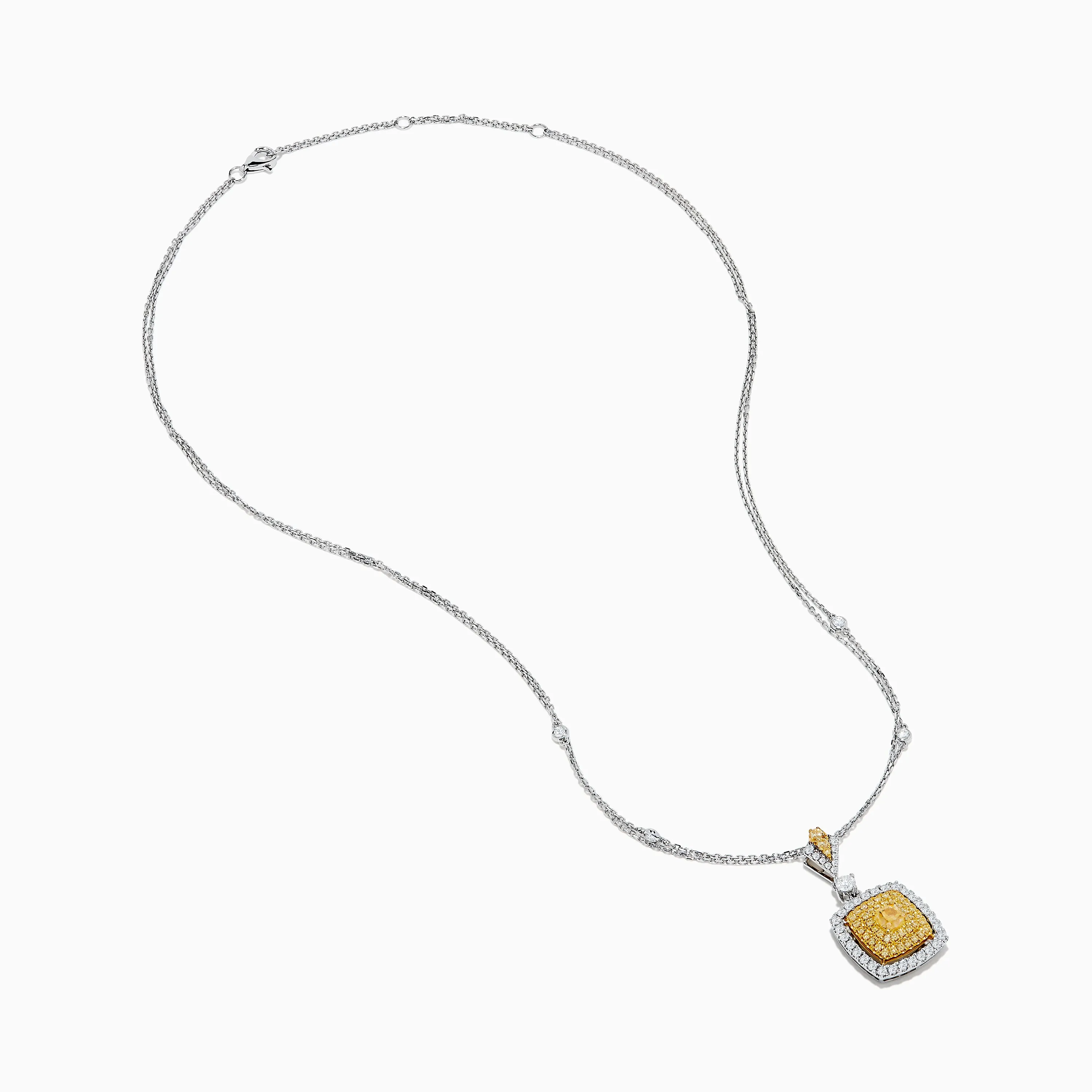 Canare 18K Two Tone Gold White and Yellow Diamond Pendant sold by Effy product image thumbnail 2