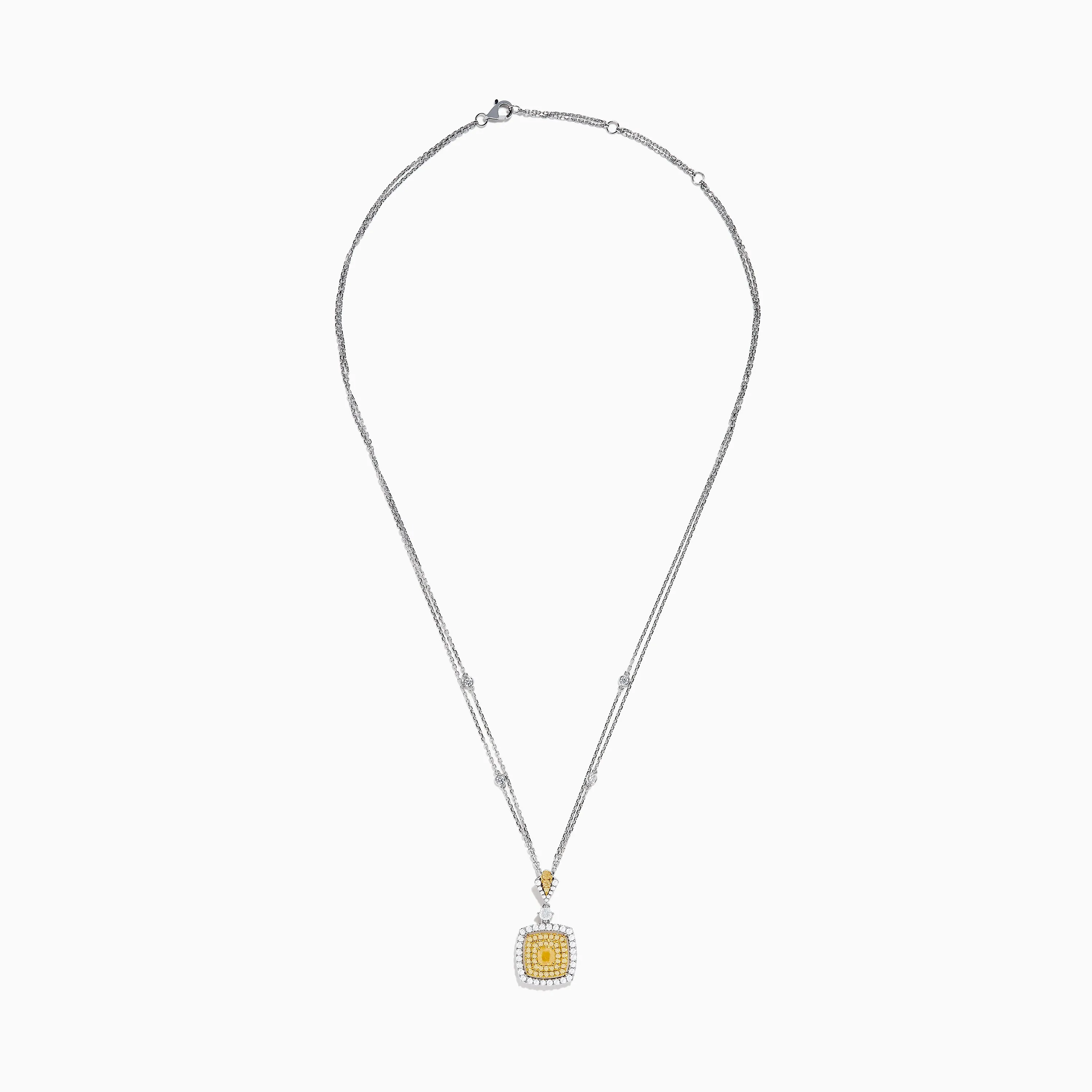 Canare 18K Two Tone Gold White and Yellow Diamond Pendant sold by Effy product image thumbnail 3