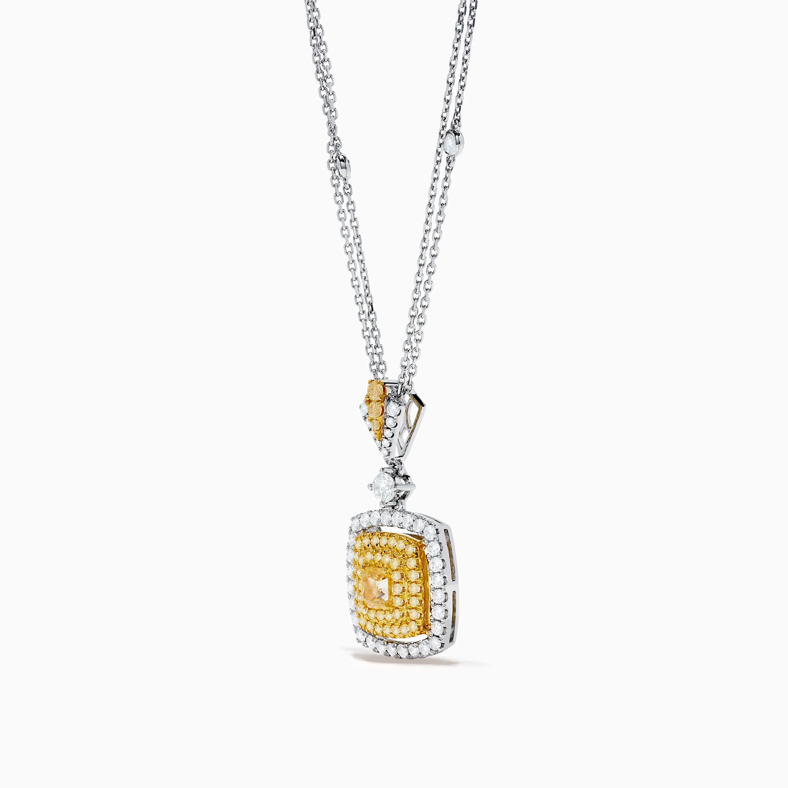 Canare 18K Two Tone Gold White and Yellow Diamond Pendant sold by Effy product image thumbnail 4