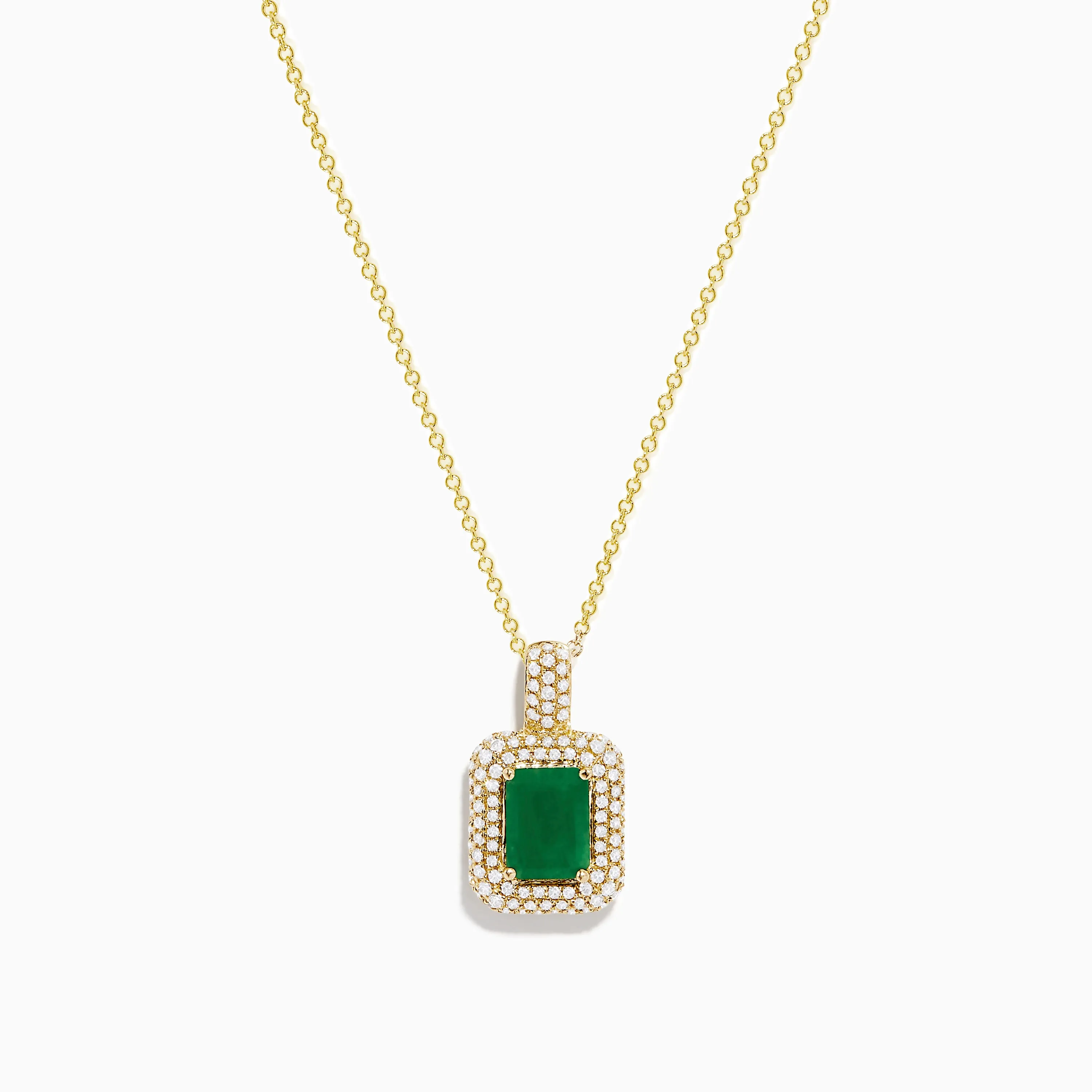 Brasilica 14K Yellow Gold Emerald and Diamond Pendant sold by Effy