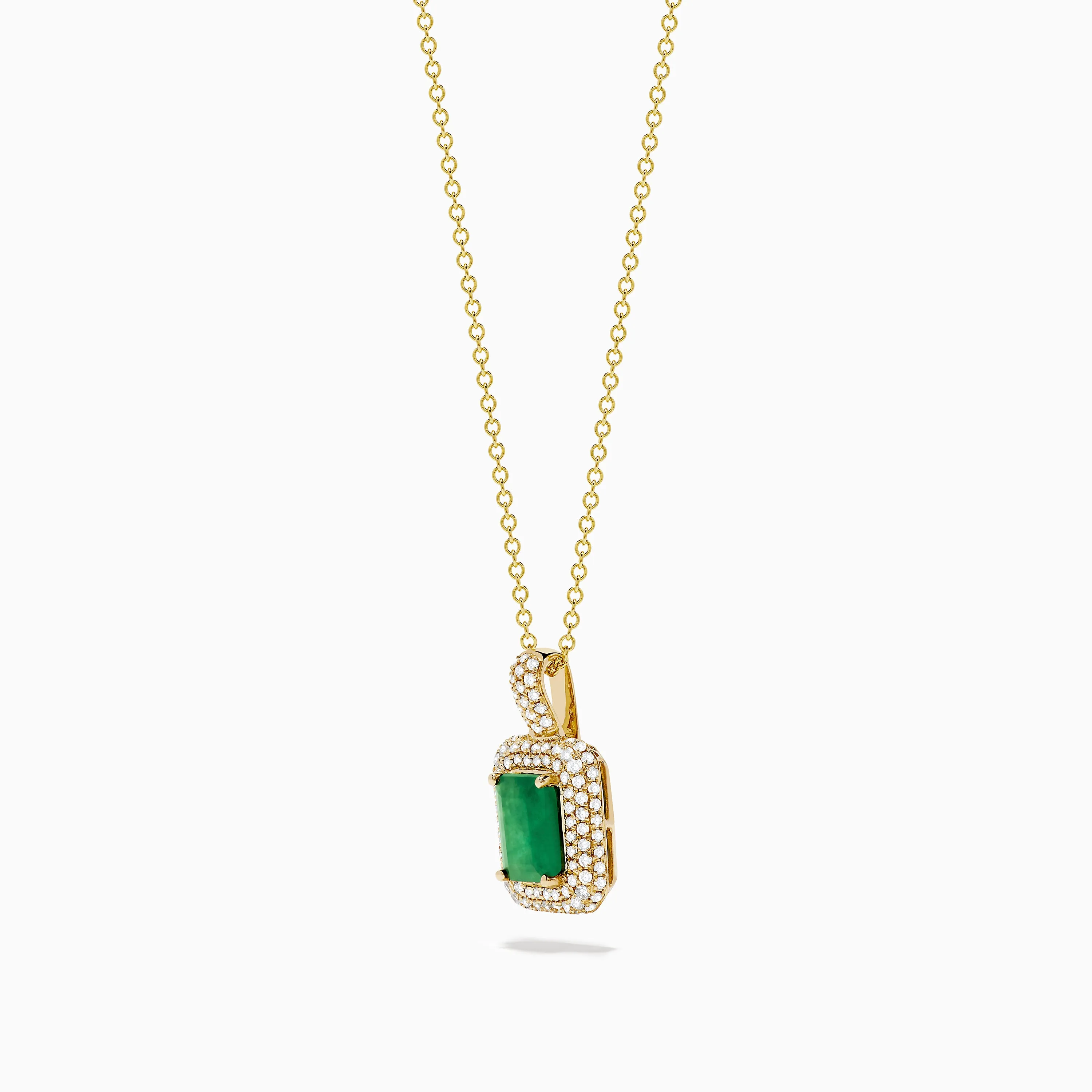 Brasilica 14K Yellow Gold Emerald and Diamond Pendant sold by Effy product image thumbnail 4