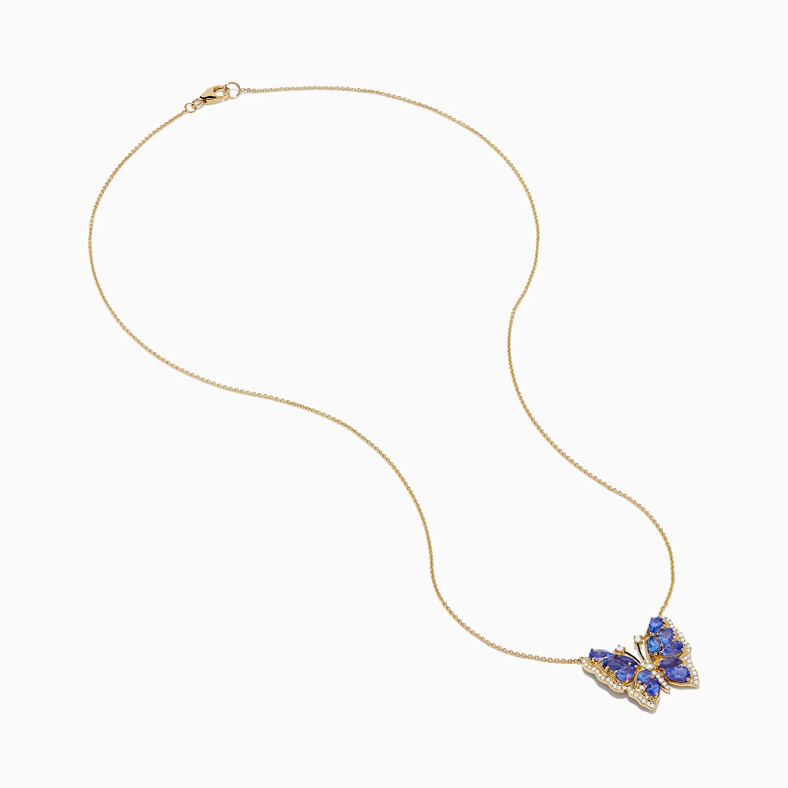 Nahla 14K Yellow Gold Tanzanite and Diamond Butterfly Necklace sold by Effy product image thumbnail 2