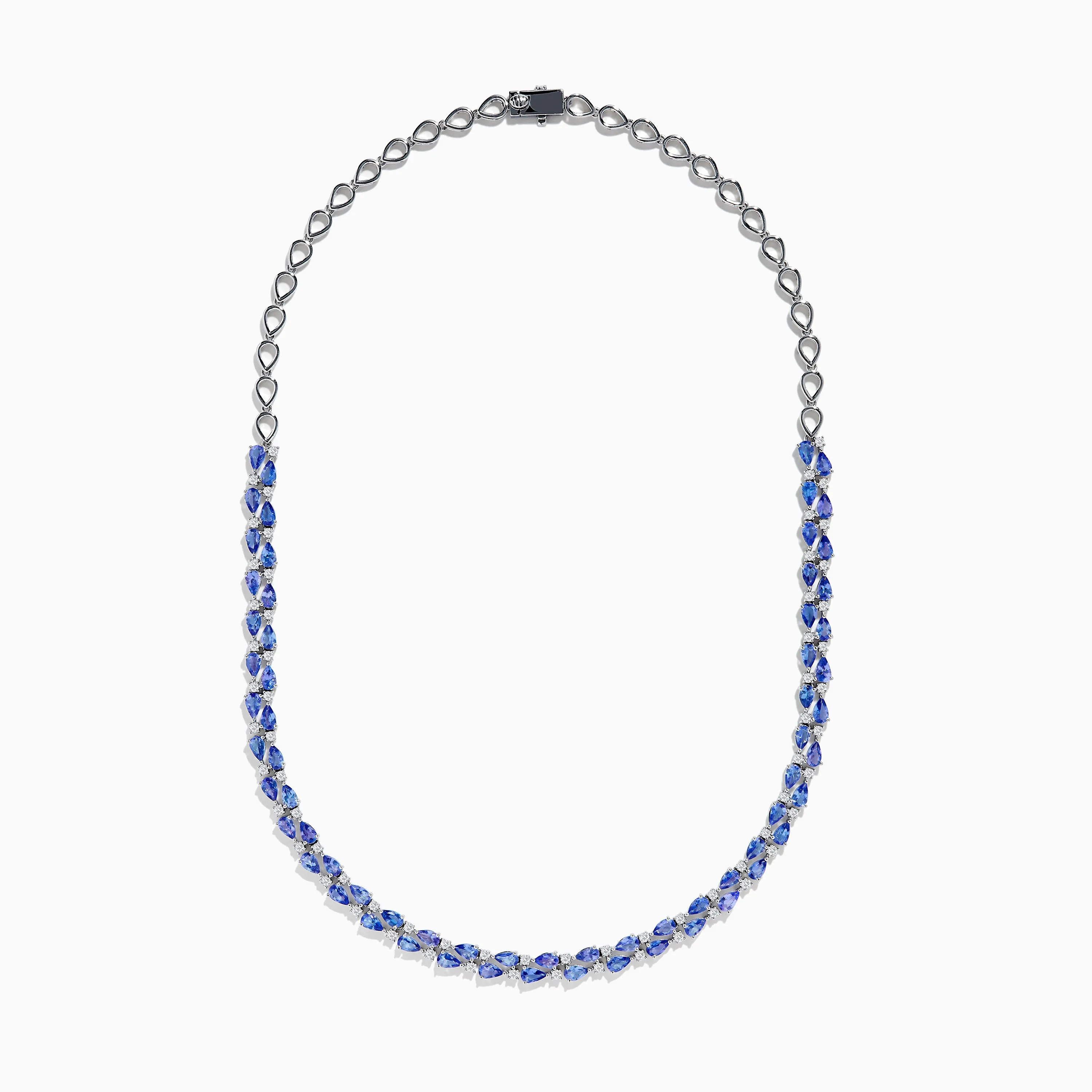Nahla 14K White Gold Tanzanite and Diamond Necklace sold by Effy product image thumbnail 3