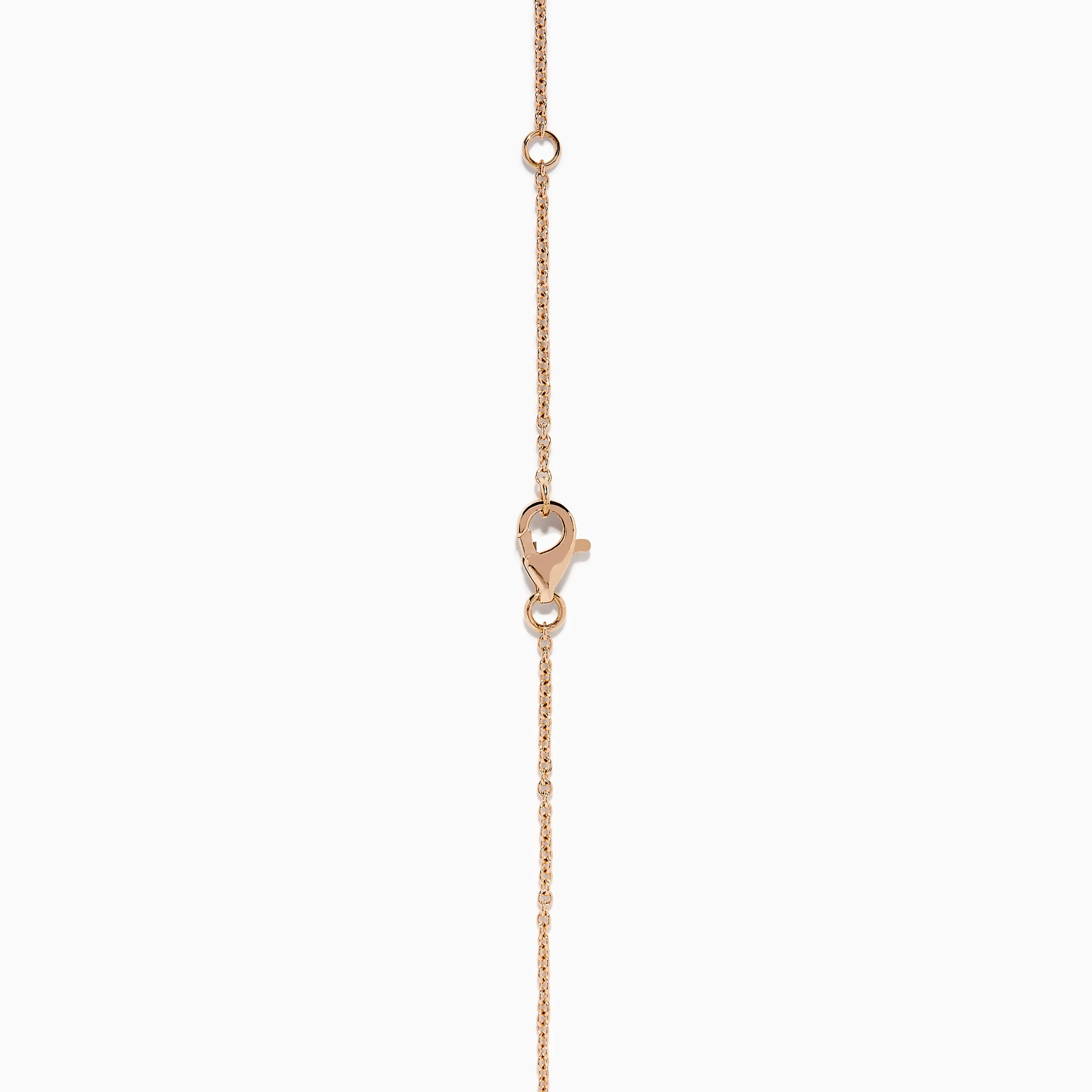 Pave Rose 14K Rose Gold Diamond Circle Necklace sold by Effy product image thumbnail 5