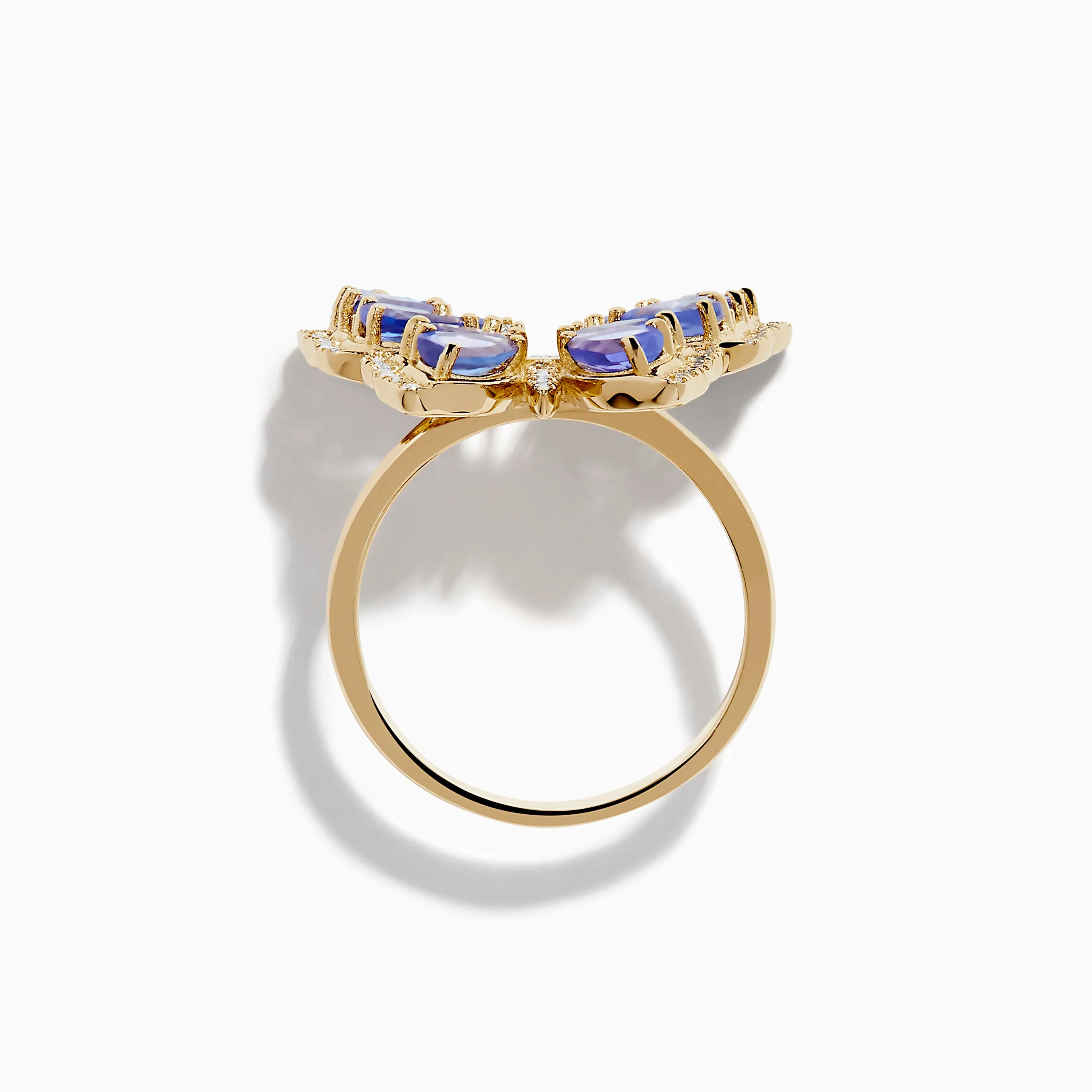 Nahla 14K Yellow Gold Tanzanite and Diamond Butterfly Ring sold by Effy product image thumbnail 3