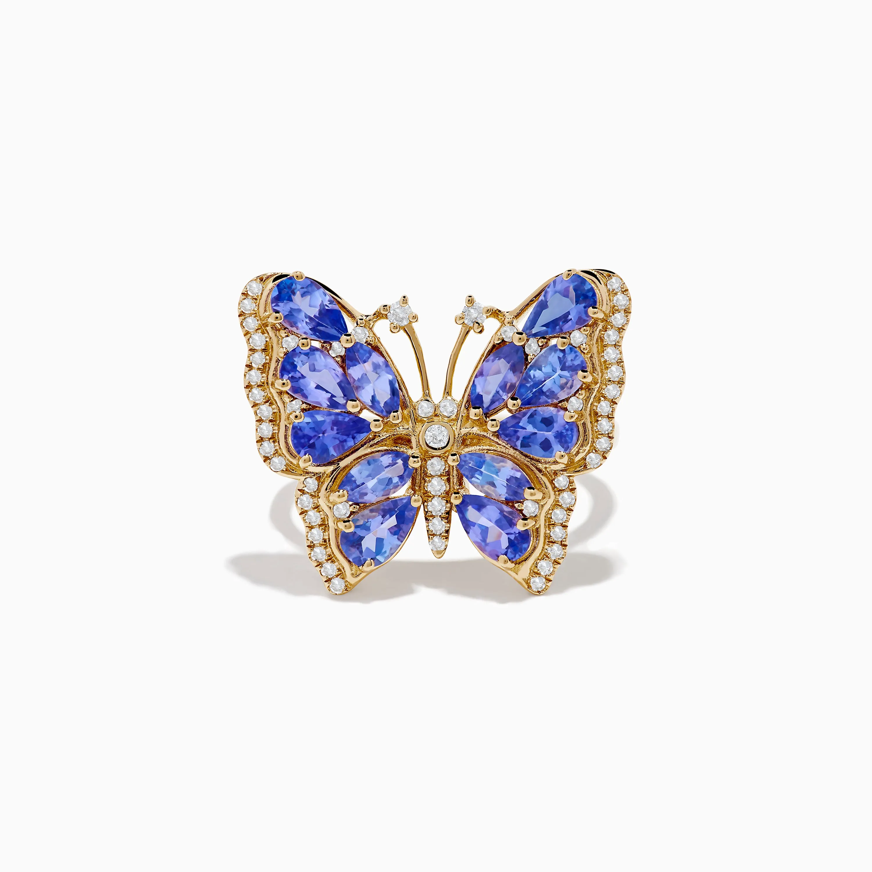 Nahla 14K Yellow Gold Tanzanite and Diamond Butterfly Ring sold by Effy