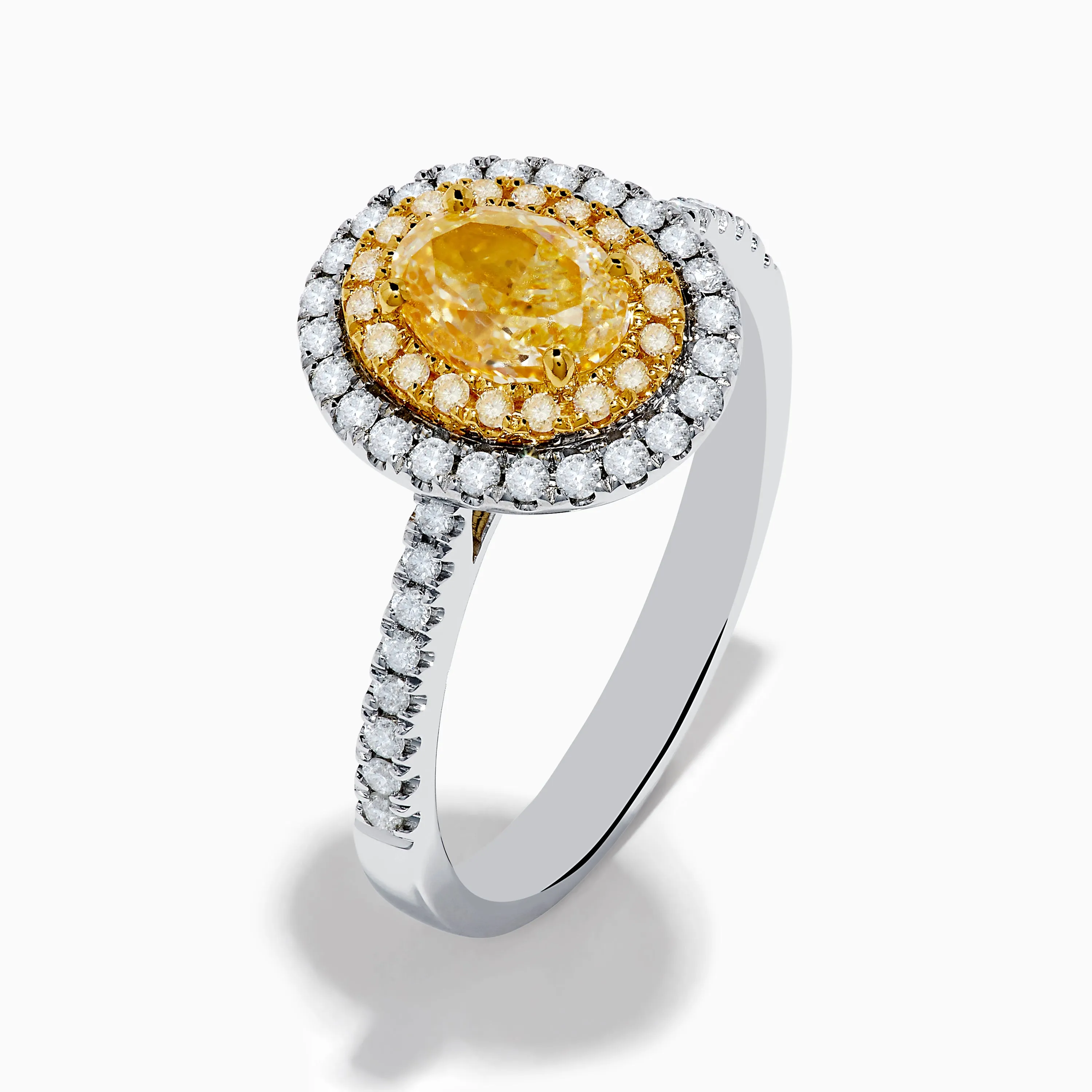Canare 18K Two Tone Gold White & Yellow Diamond Ring sold by Effy product image thumbnail 4