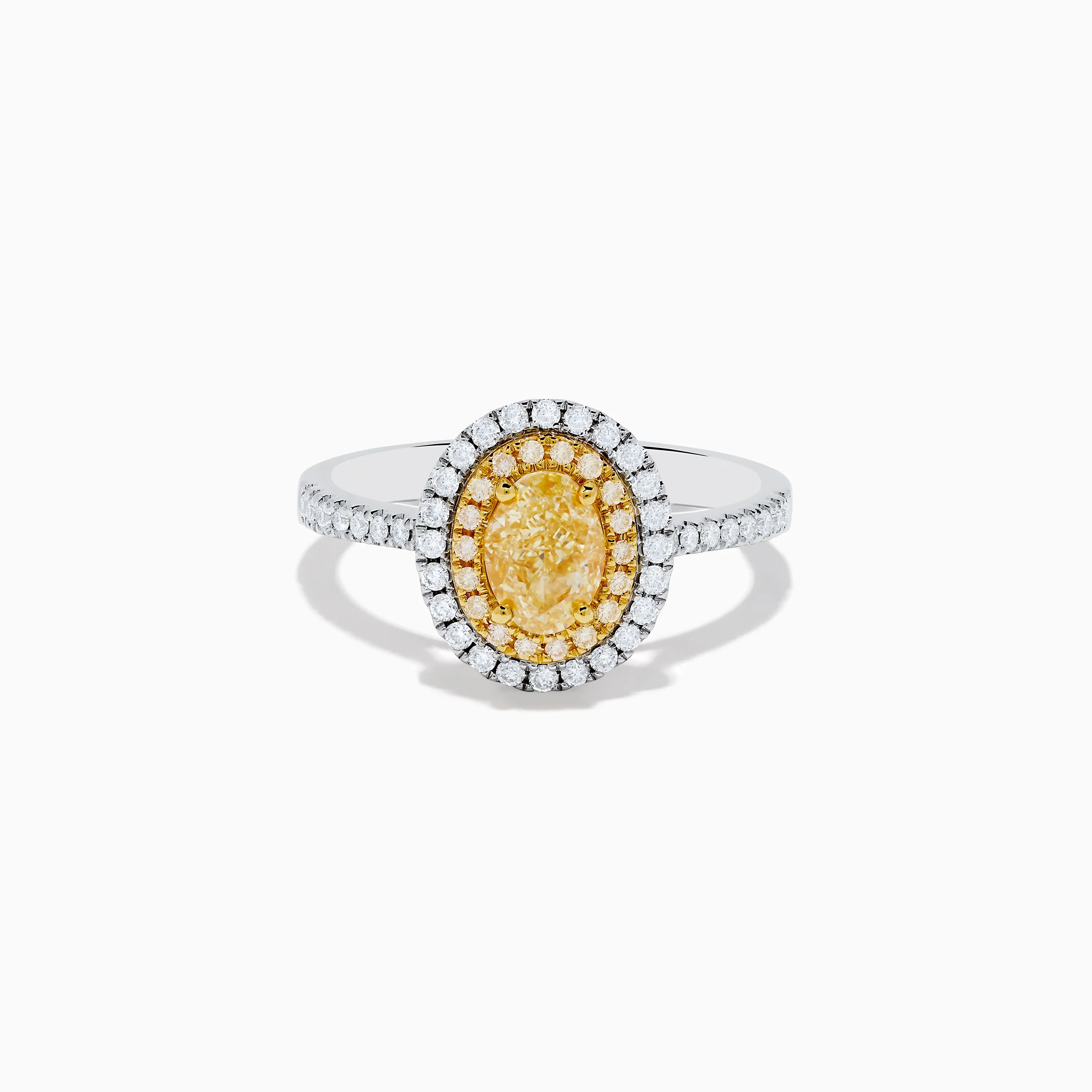 Canare 18K Two Tone Gold White & Yellow Diamond Ring sold by Effy
