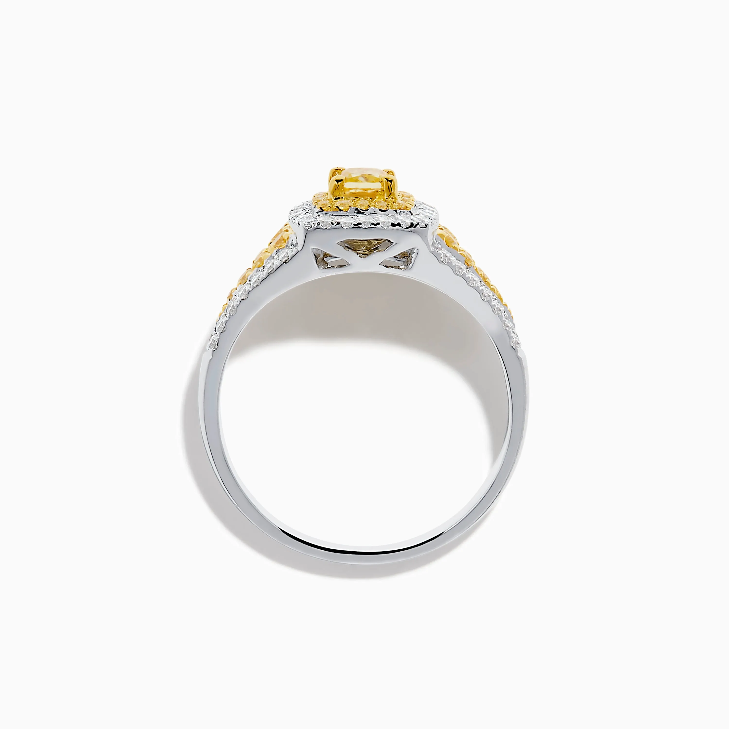 Canare 18K Two Tone Gold White & Yellow Diamond Ring sold by Effy product image thumbnail 3