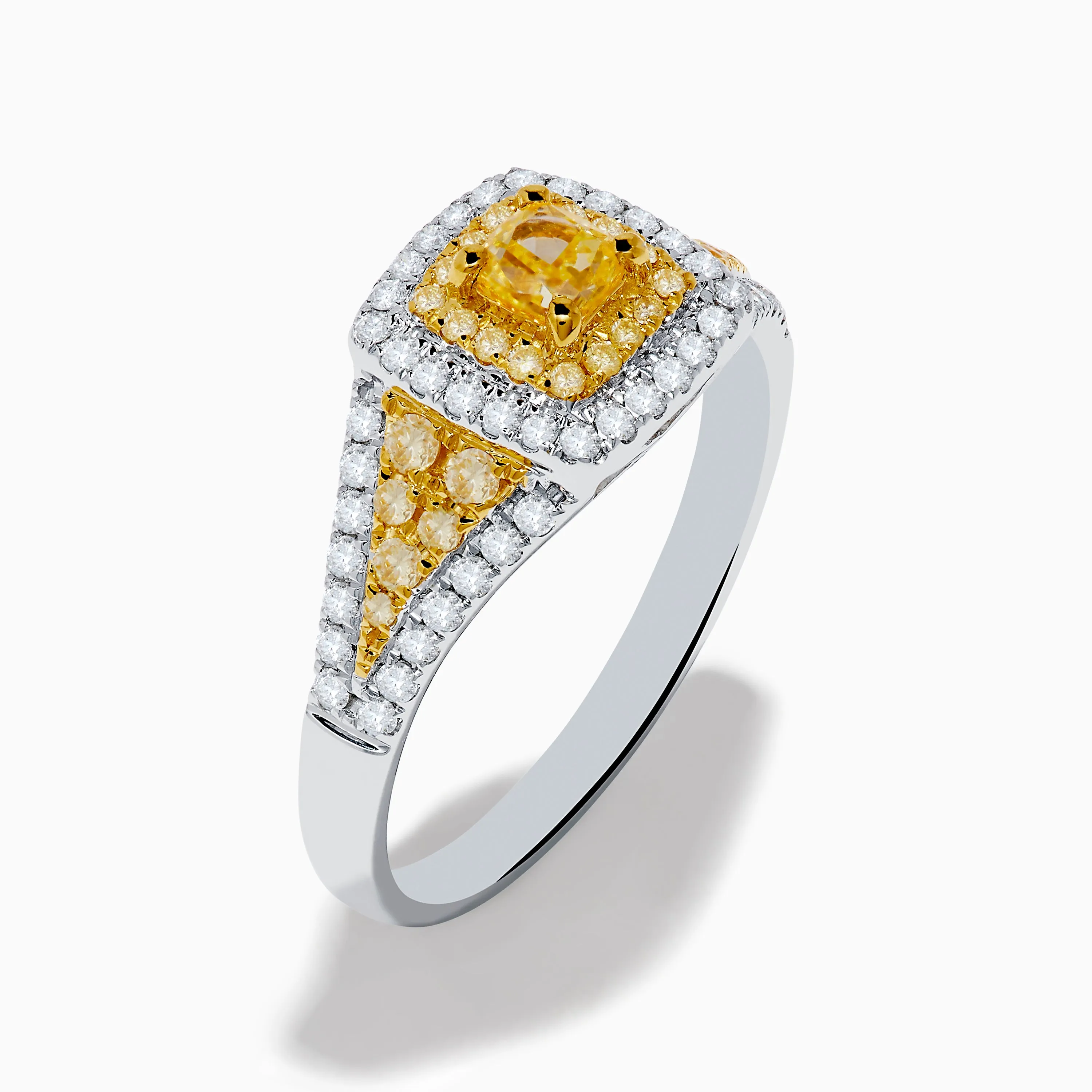Canare 18K Two Tone Gold White & Yellow Diamond Ring sold by Effy product image thumbnail 4