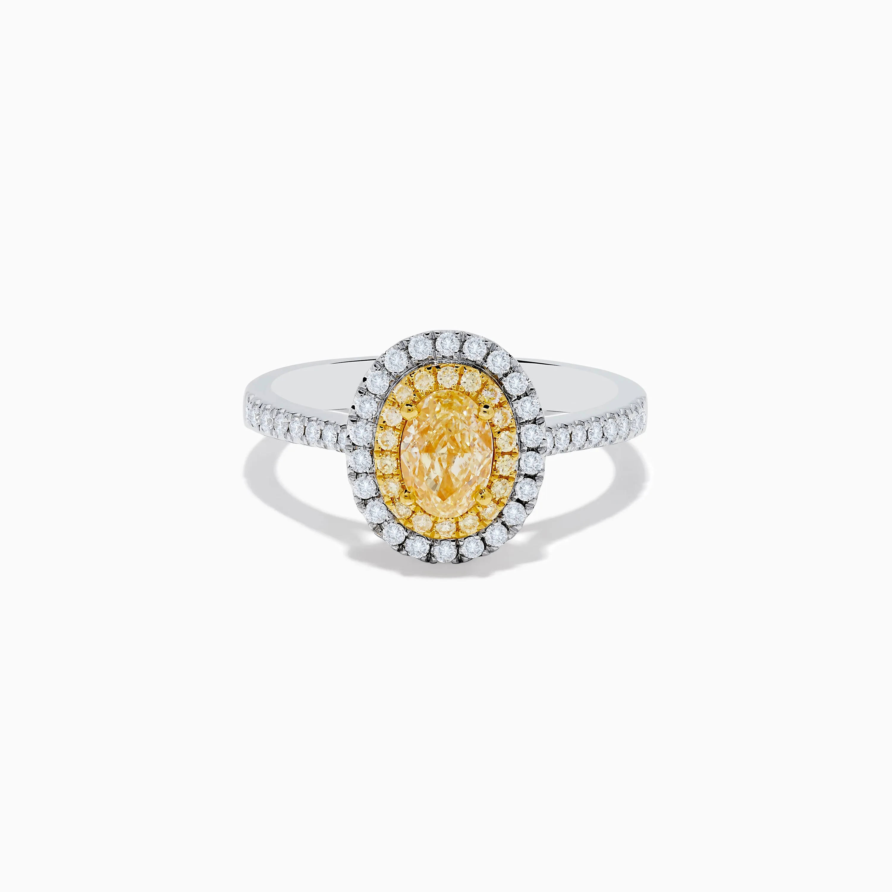 Canare 18K Two Tone Gold White & Yellow Diamond Ring sold by Effy