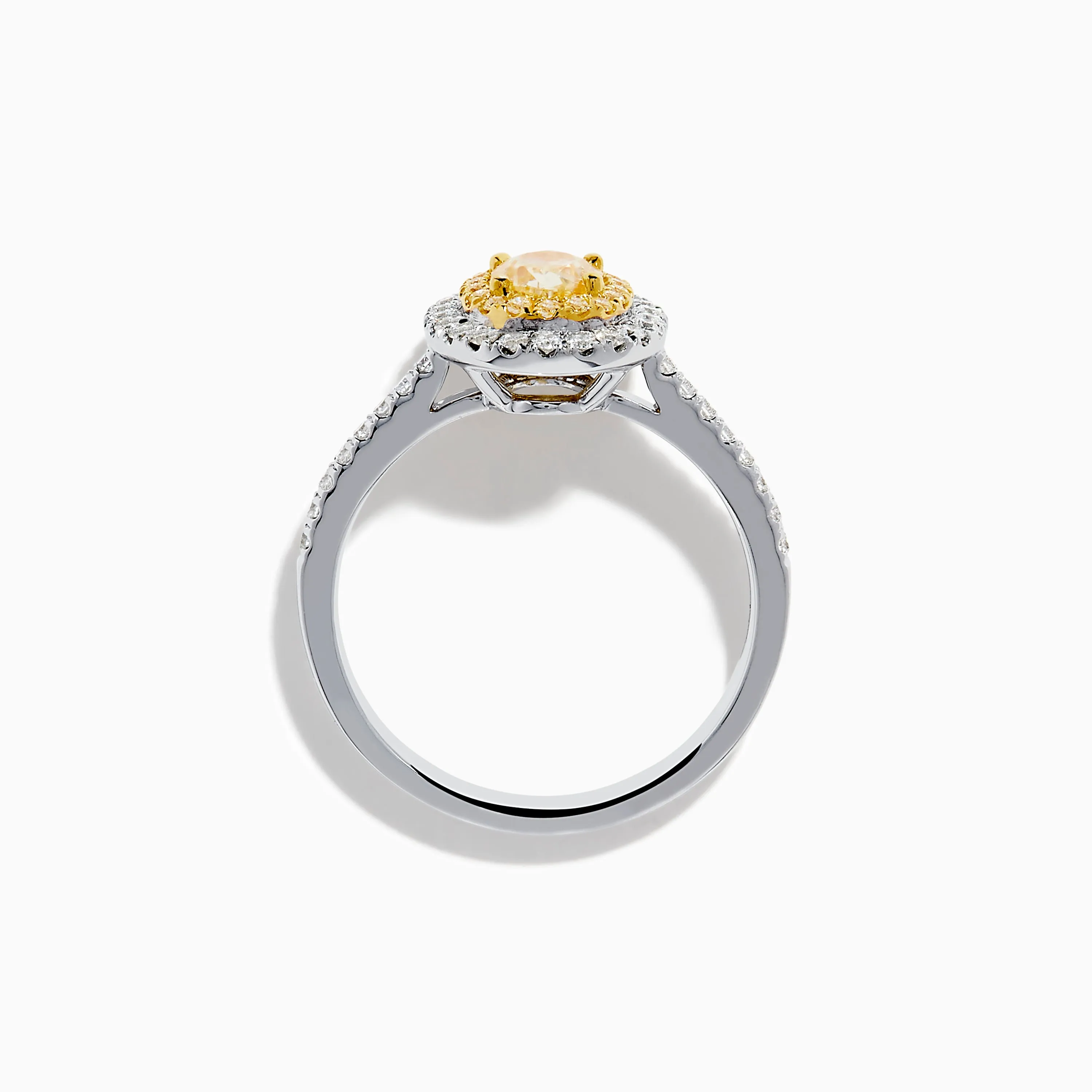 Canare 18K Two Tone Gold White & Yellow Diamond Ring sold by Effy product image thumbnail 3