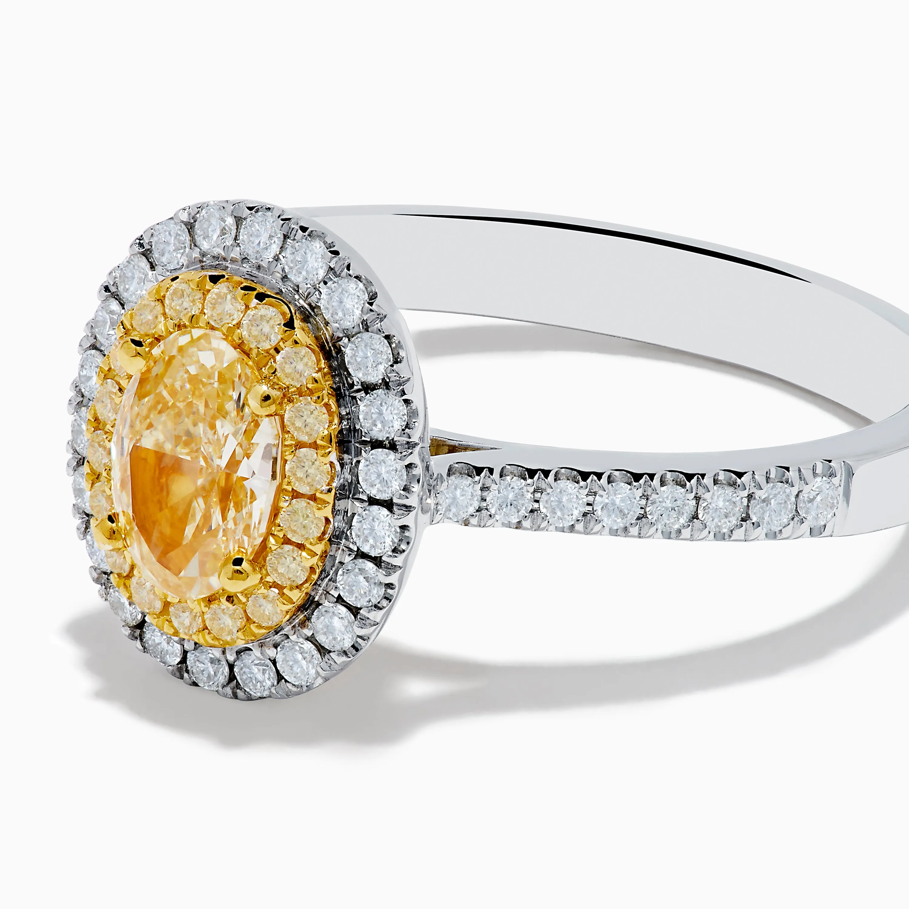 Canare 18K Two Tone Gold White & Yellow Diamond Ring sold by Effy product image thumbnail 2