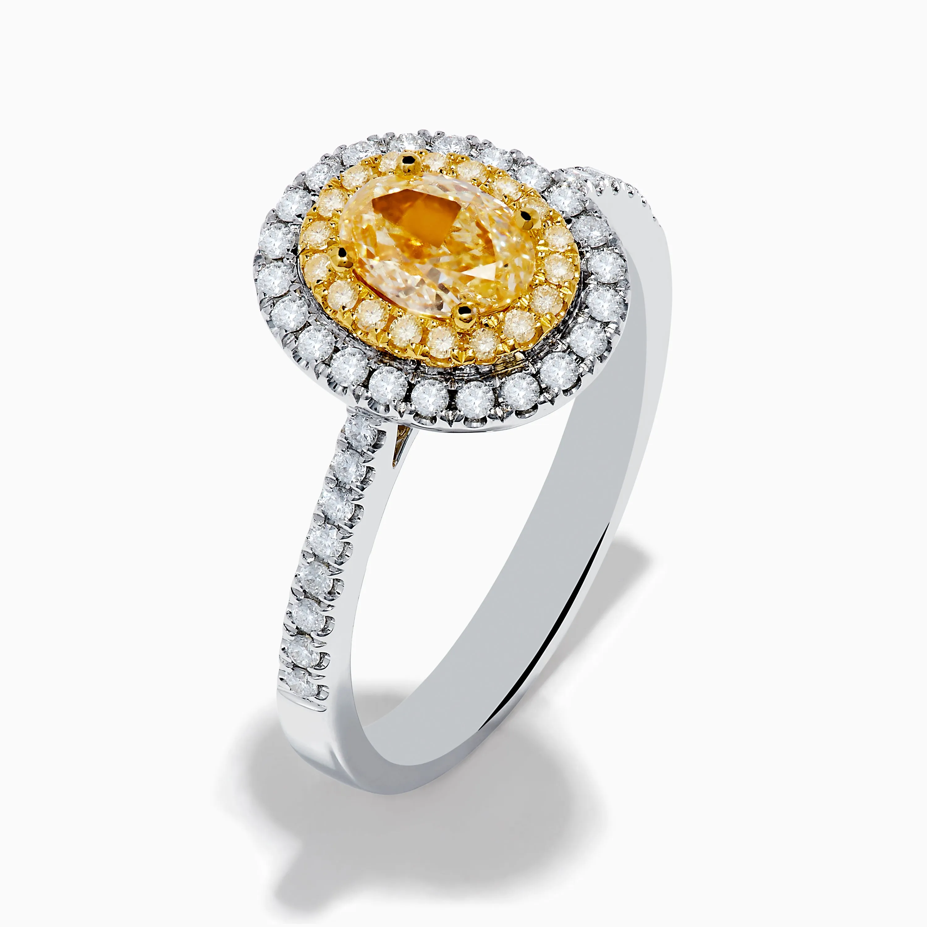 Canare 18K Two Tone Gold White & Yellow Diamond Ring sold by Effy product image thumbnail 4