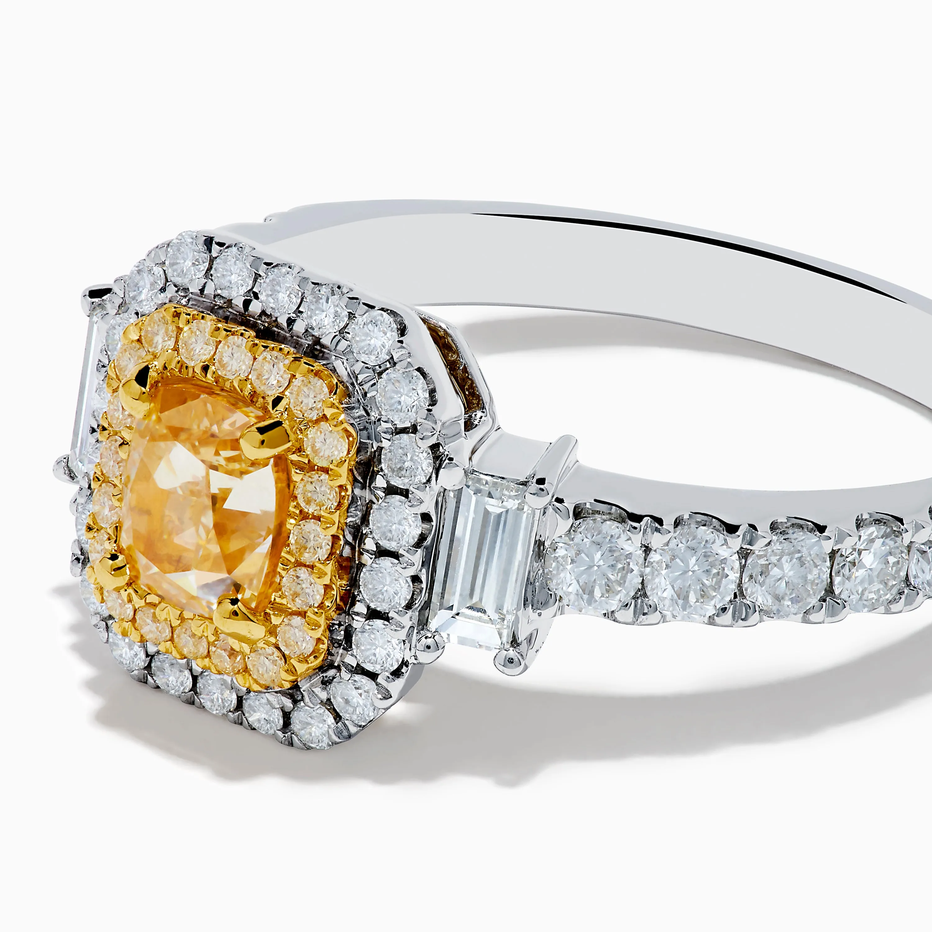 Canare 18K Two Tone Gold White & Yellow Diamond Ring sold by Effy product image thumbnail 2