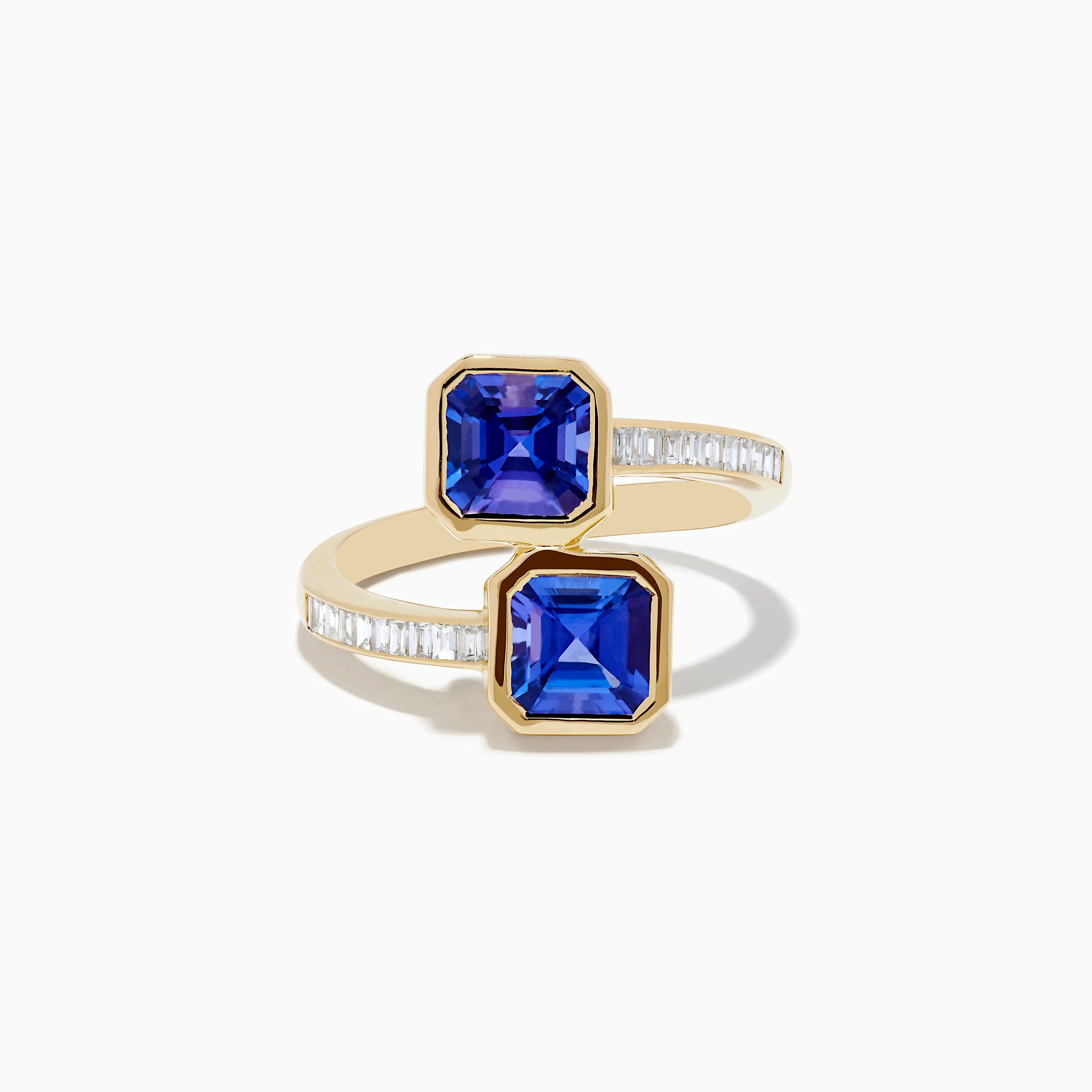 Nahla 14K Yellow Gold Tanzanite and Diamond Bypass Ring sold by Effy