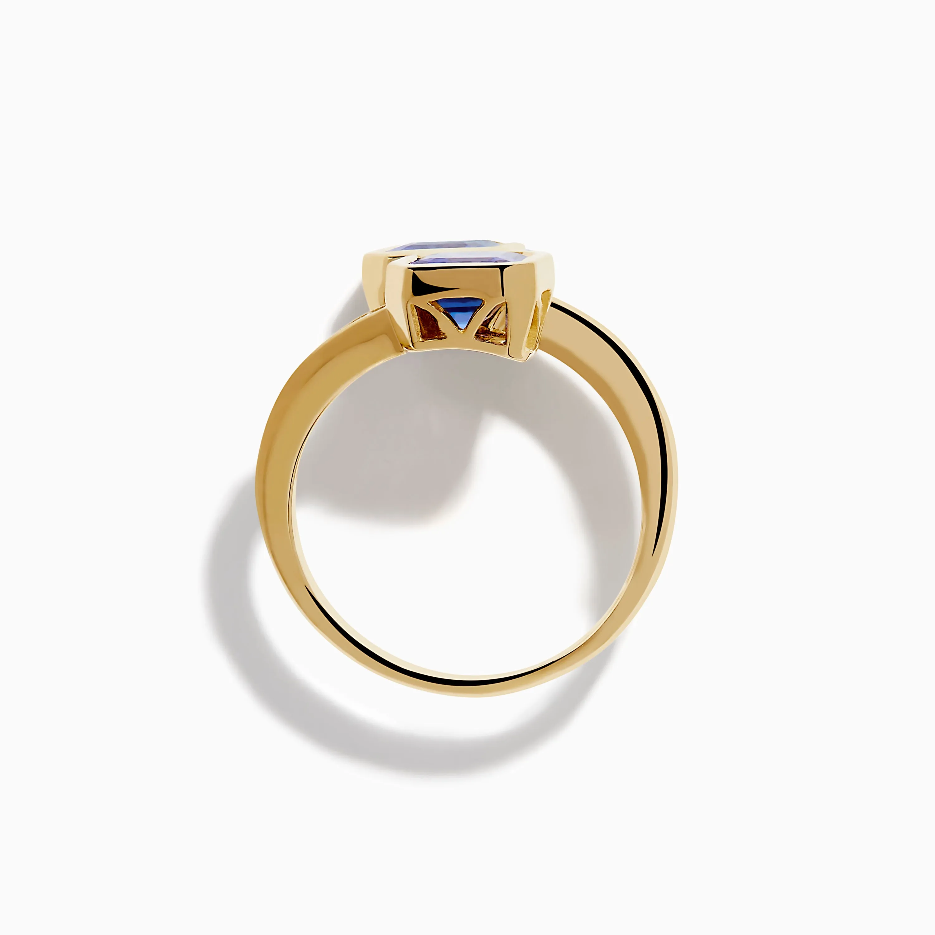 Nahla 14K Yellow Gold Tanzanite and Diamond Bypass Ring sold by Effy product image thumbnail 3