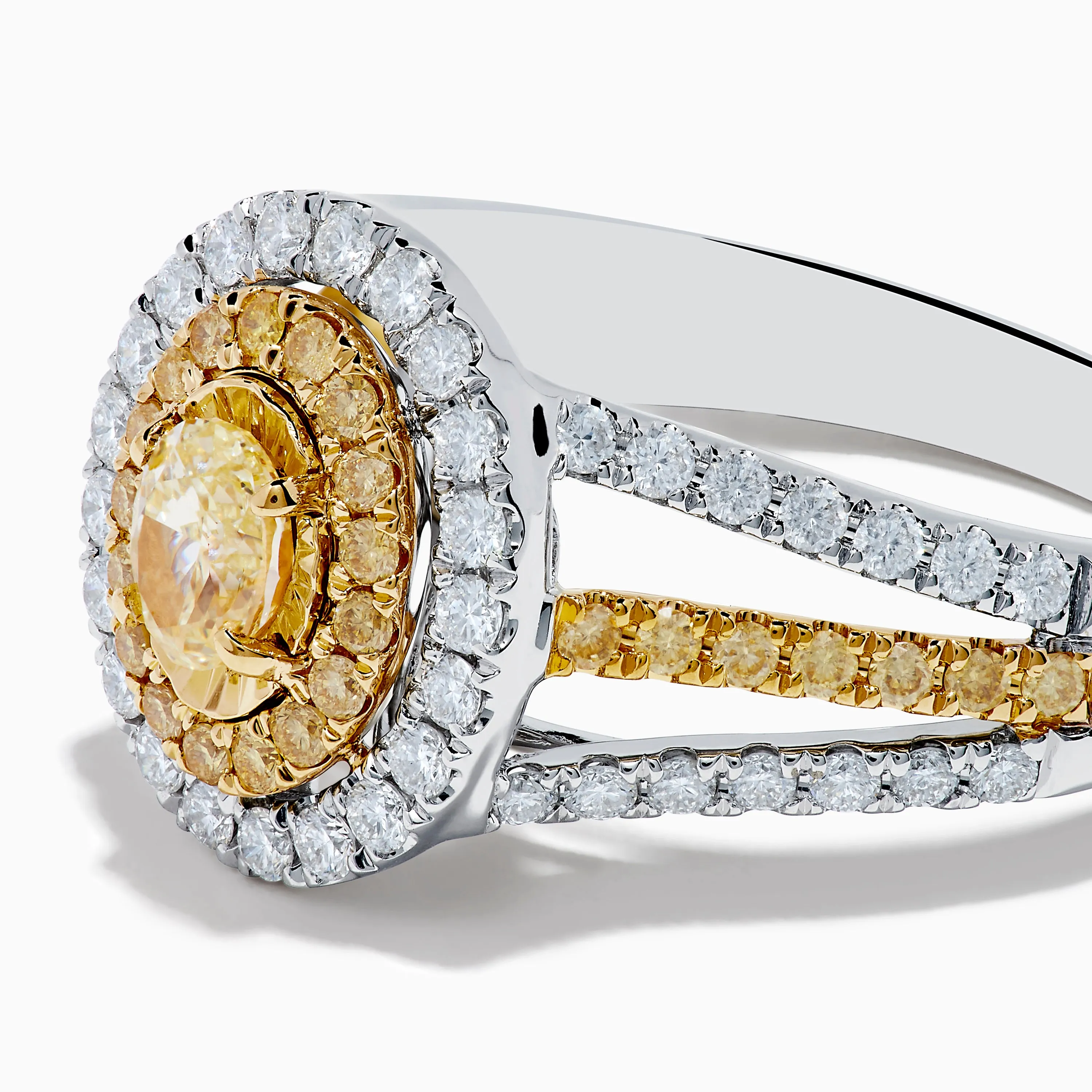 Canare 18K Two Tone Gold White and Yellow Diamond Ring sold by Effy product image thumbnail 2