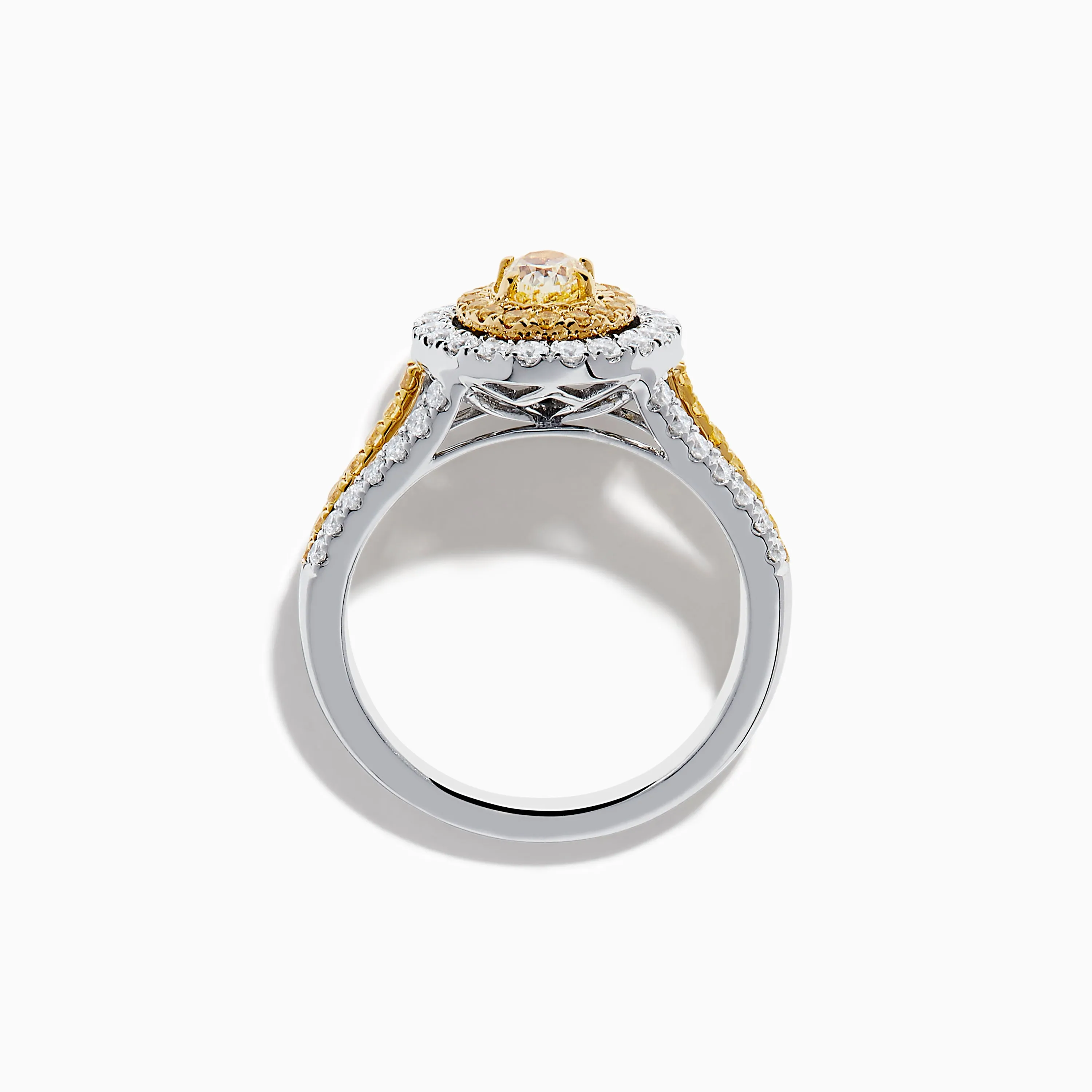 Canare 18K Two Tone Gold White and Yellow Diamond Ring sold by Effy product image thumbnail 3