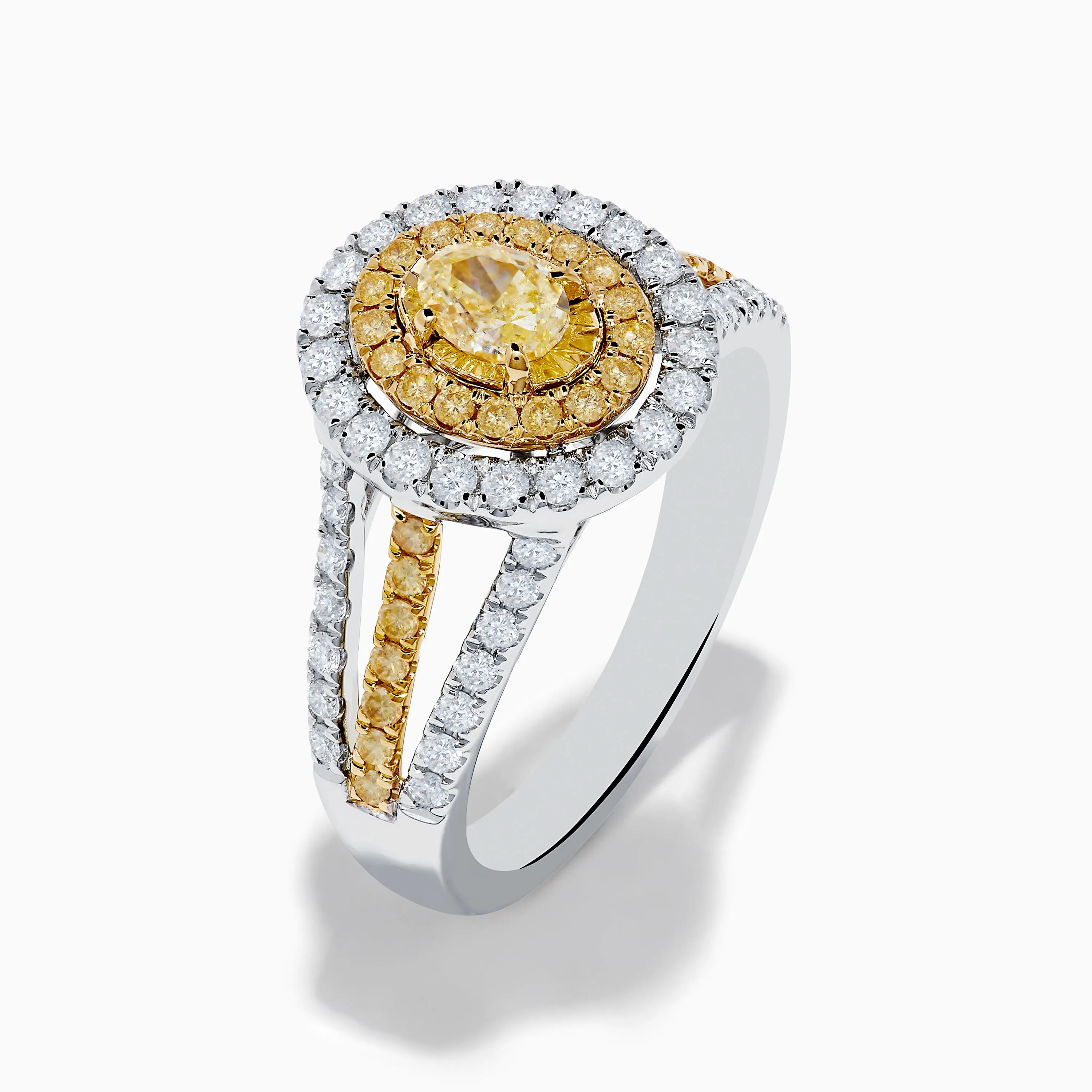 Canare 18K Two Tone Gold White and Yellow Diamond Ring sold by Effy product image thumbnail 4