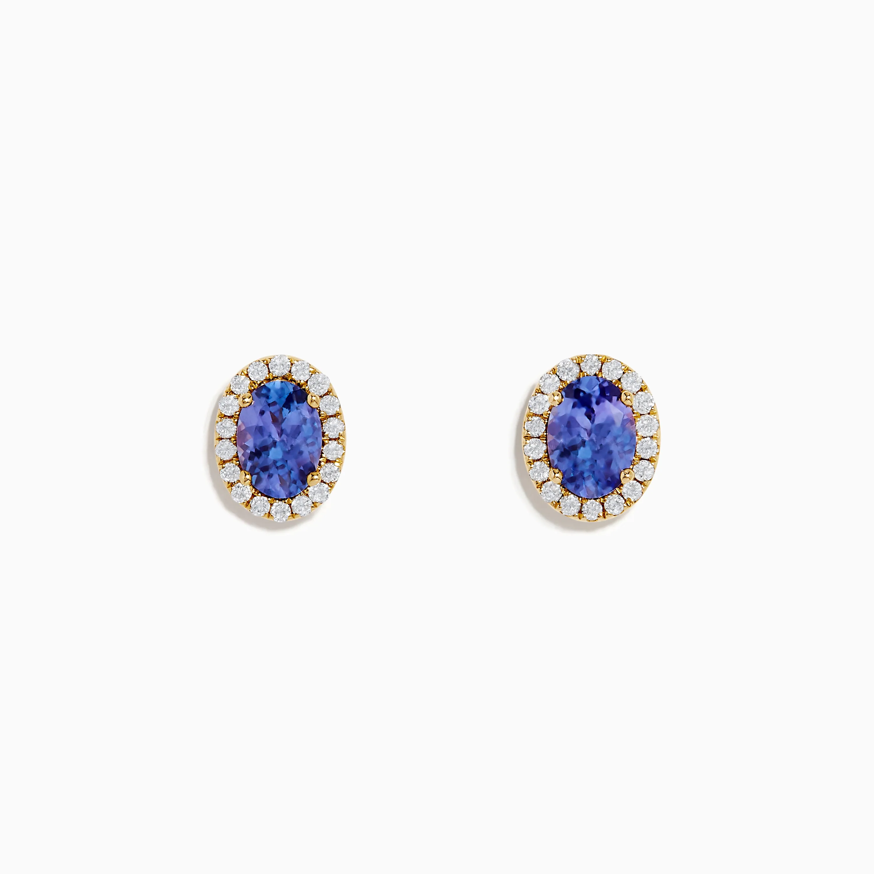 Nahla 14K Yellow Gold Tanzanite and Diamond Stud Earrings sold by Effy