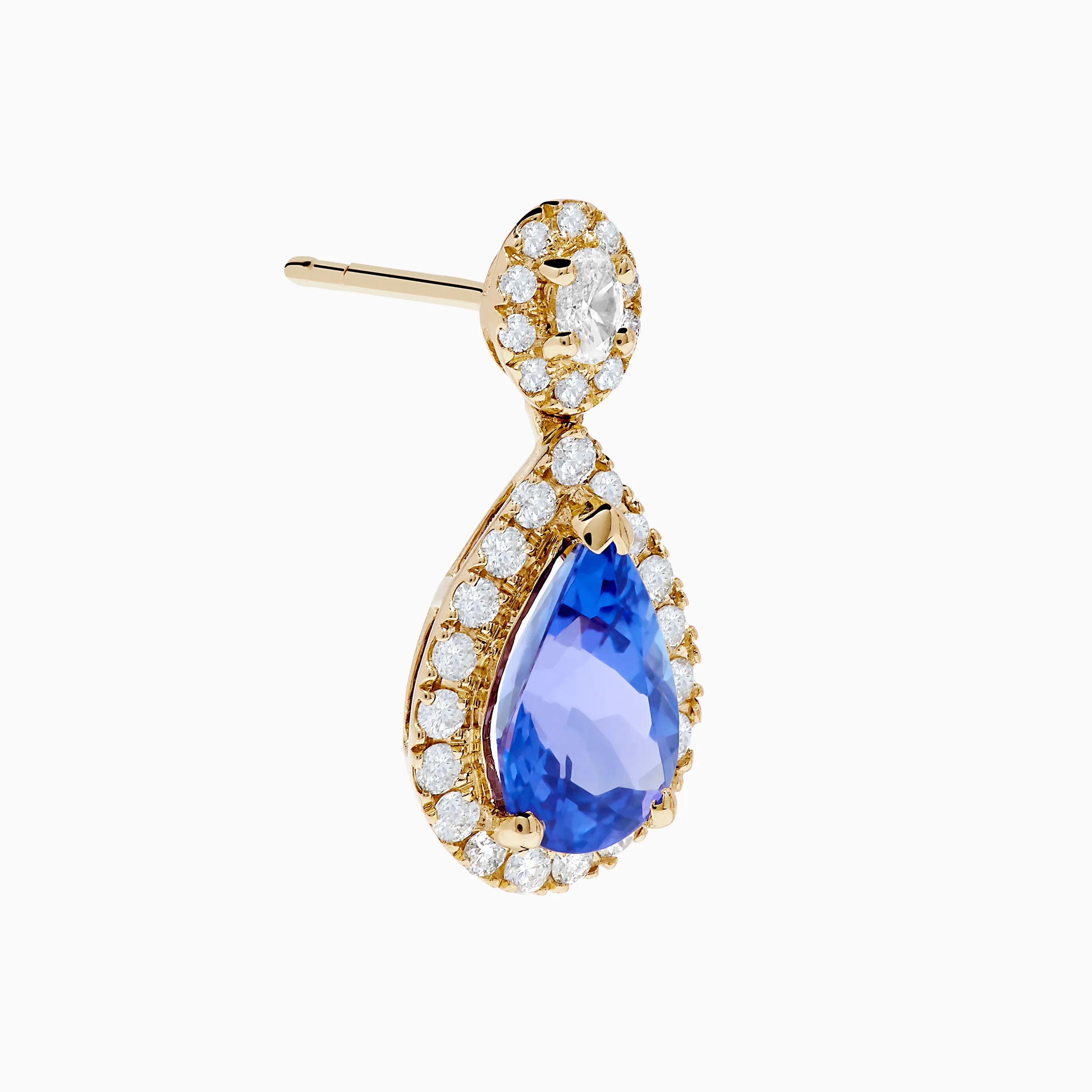 Nahla 14K Yellow Gold Tanzanite and Diamond Drop Earrings sold by Effy product image thumbnail 3