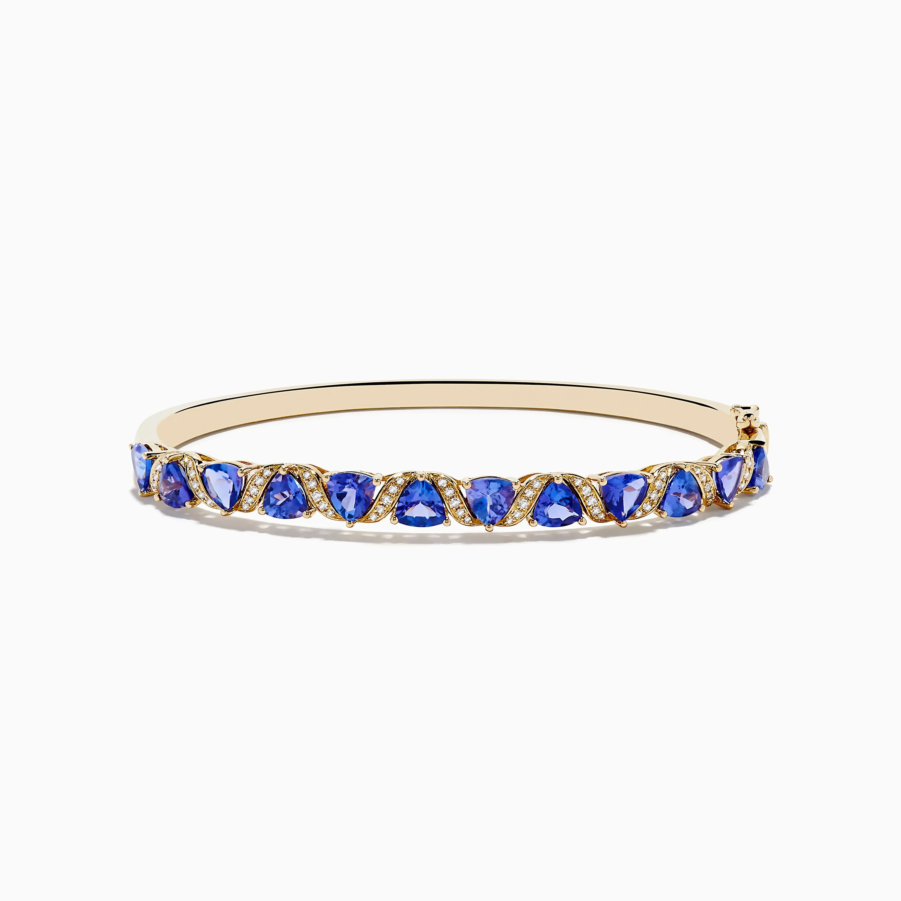 Nahla 14K Yellow Gold Tanzanite and Diamond Bangle sold by Effy