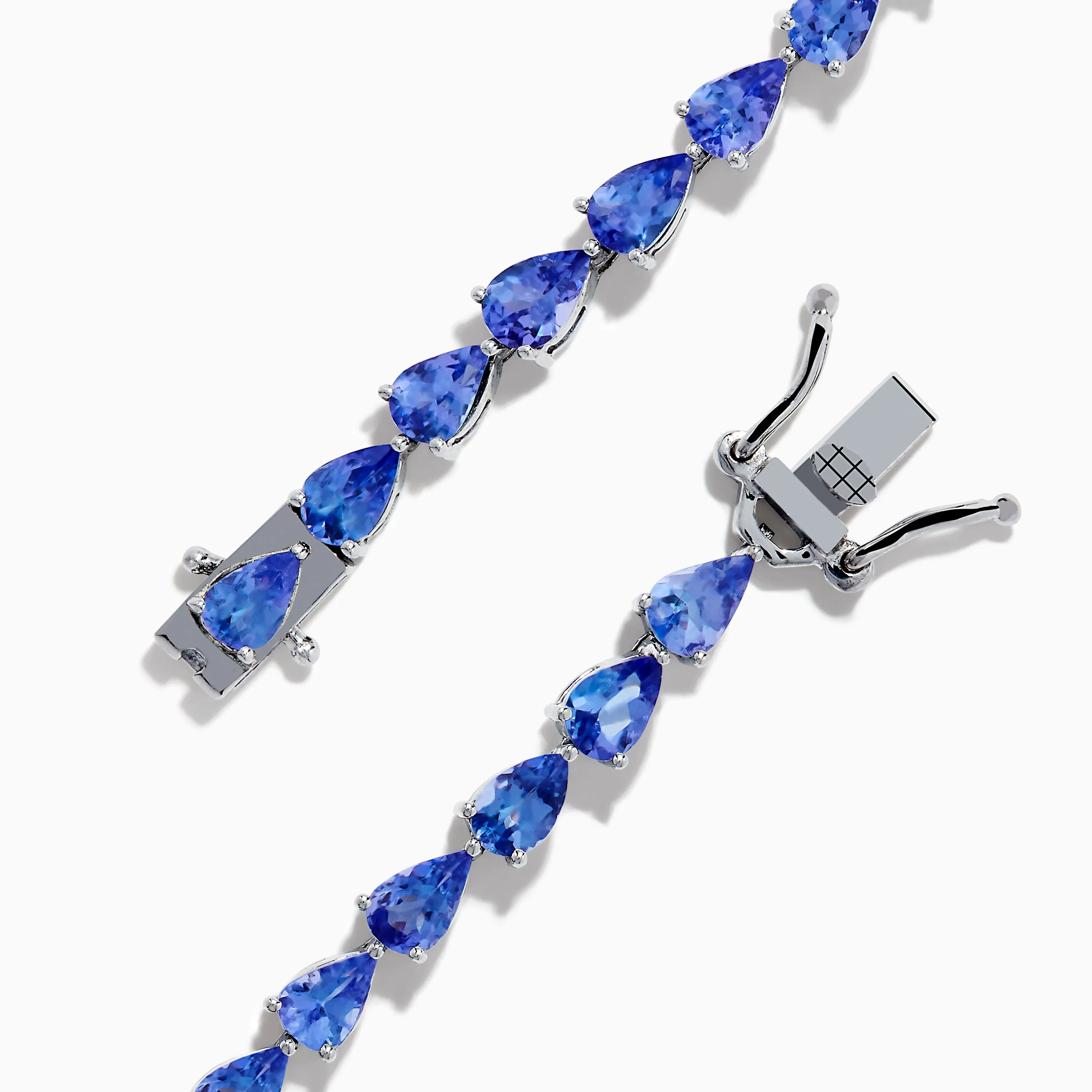 Nahla 925 Sterling Silver Pear Tanzanite Tennis Bracelet sold by Effy product image thumbnail 4