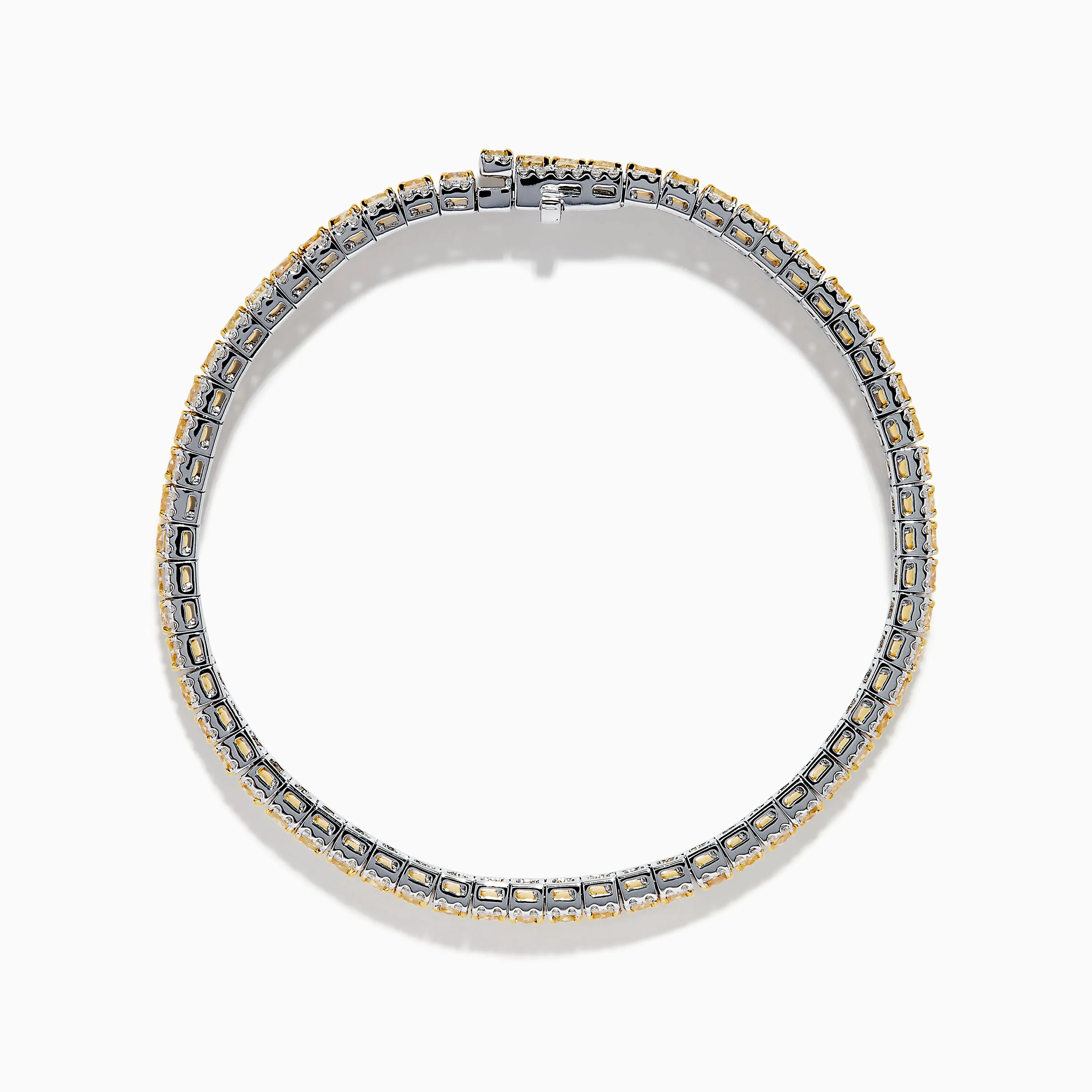 Canare 18K Two Tone Gold White & Yellow Diamond Bracelet sold by Effy product image thumbnail 3