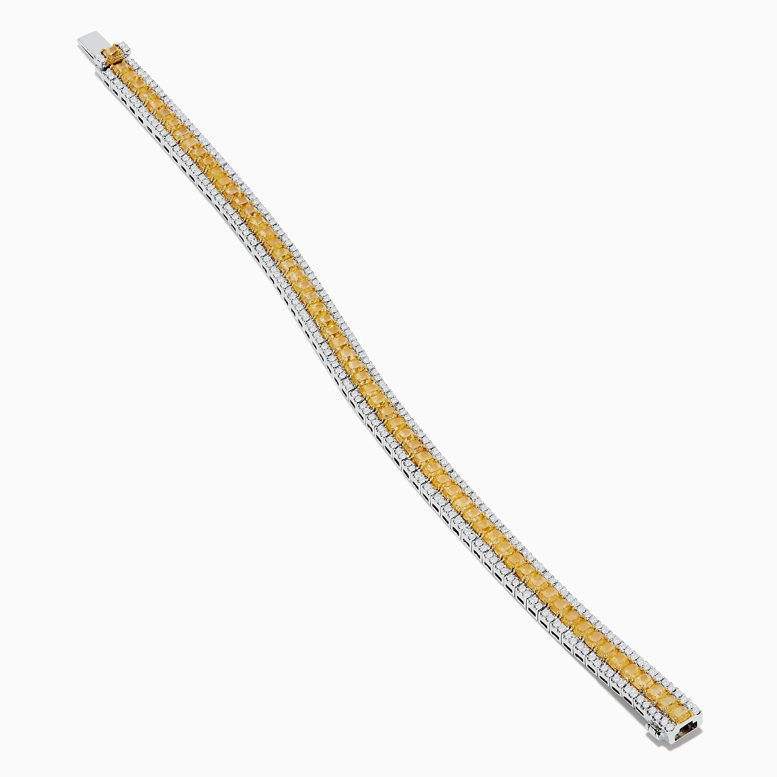 Canare 18K Two Tone Gold White & Yellow Diamond Bracelet sold by Effy product image thumbnail 2