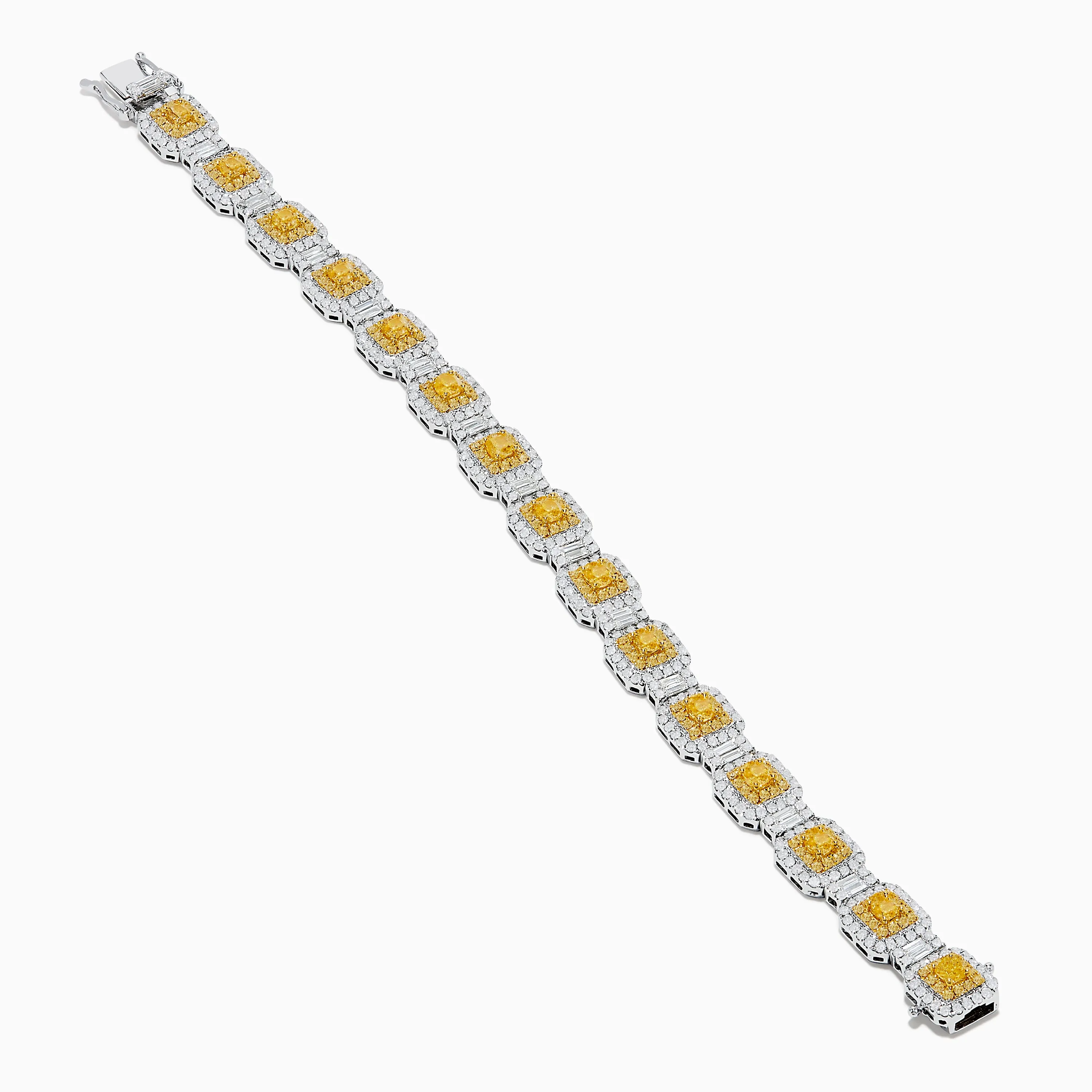 Canare 18K Two Tone Gold White & Yellow Diamond Gold Bracelet sold by Effy product image thumbnail 2