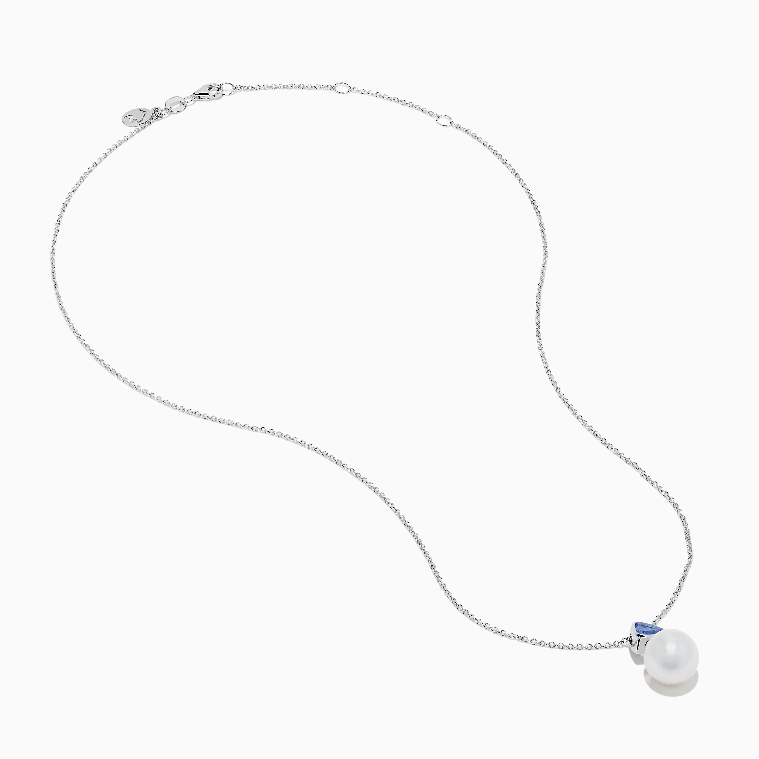 Nahla 14K White Gold Fresh Water Pearl and Tanzanite Pendant sold by Effy product image thumbnail 2
