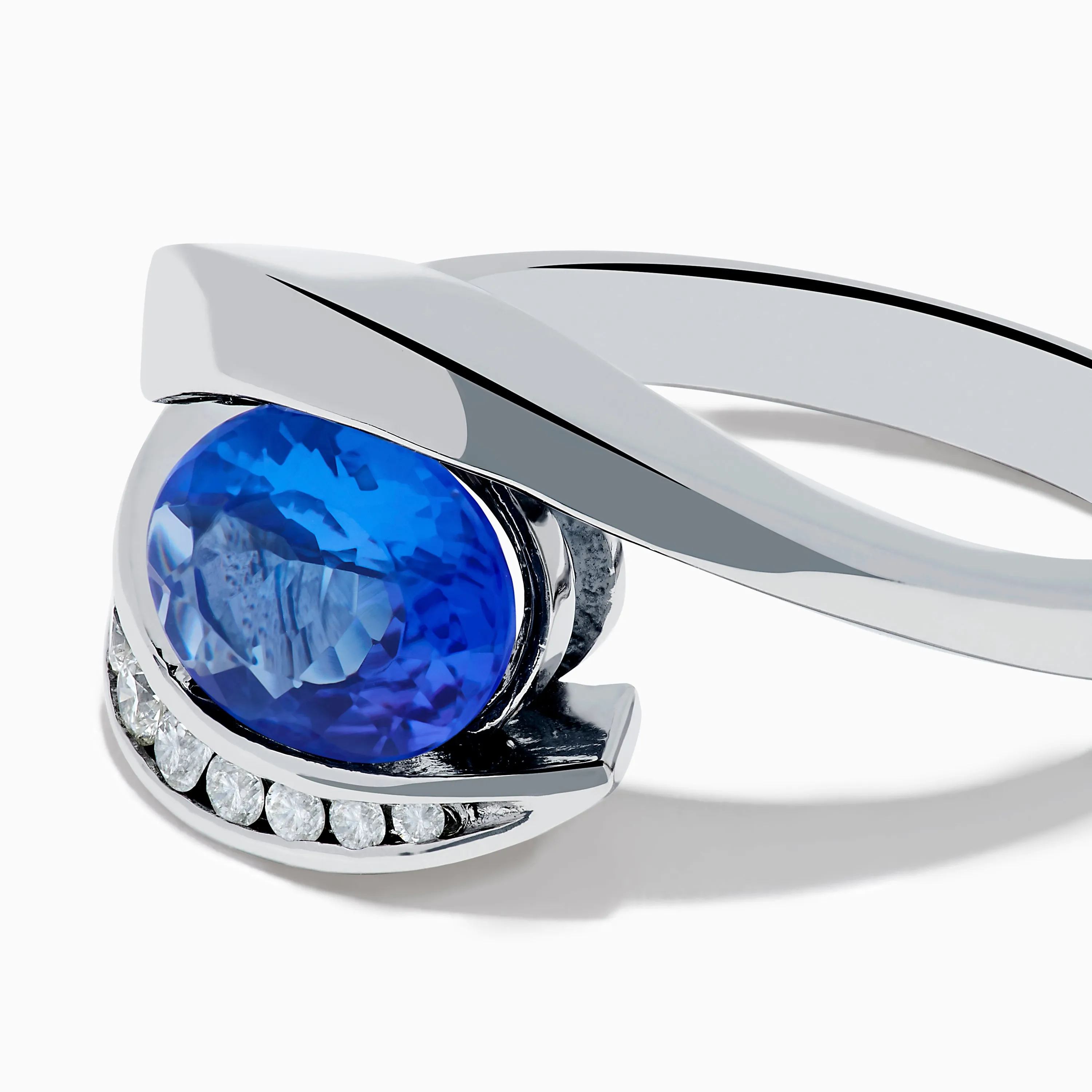 Nahla 14K White Gold Floating Tanzanite and Diamond Ring sold by Effy product image thumbnail 2