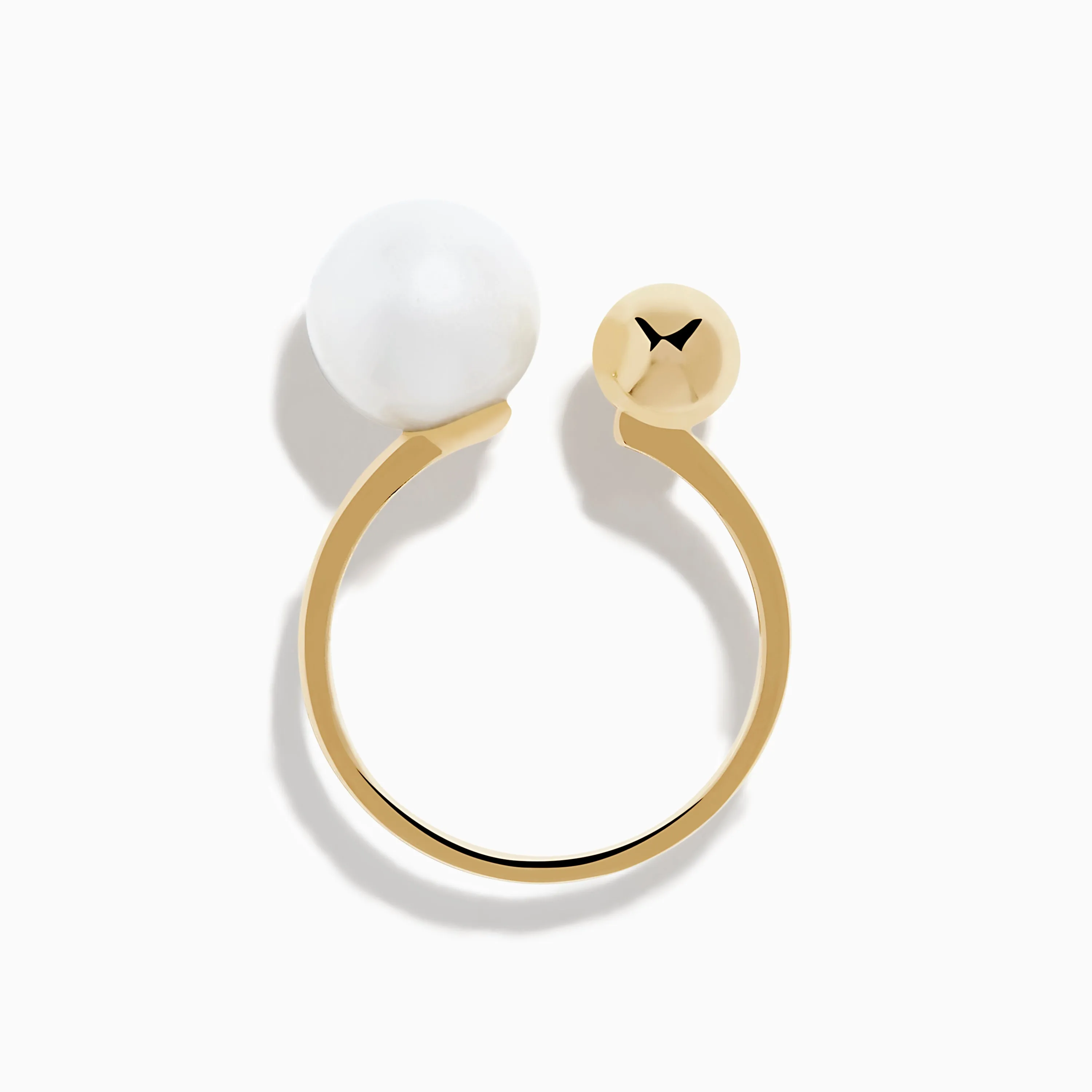 14K Yellow Gold Fresh Water Pearl and Bead Open Ring sold by Effy product image thumbnail 3